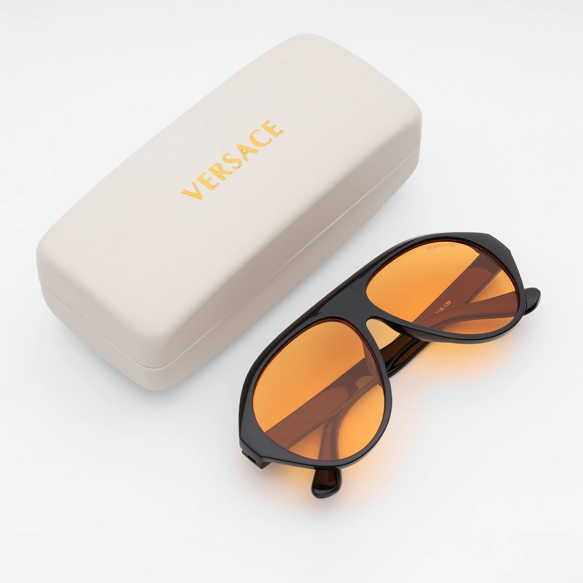 Amber Lens Shield Sunglasses - Image 2