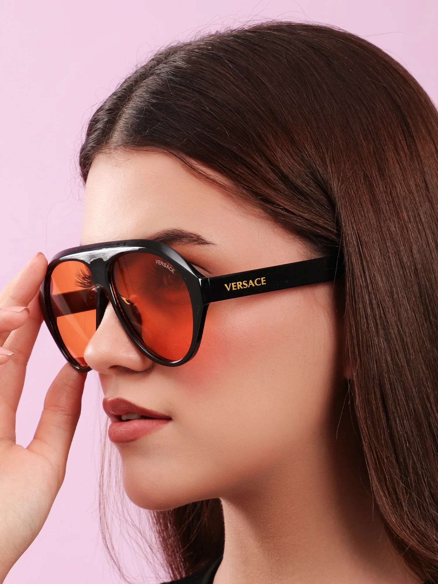 Amber Lens Shield Sunglasses - Image 3