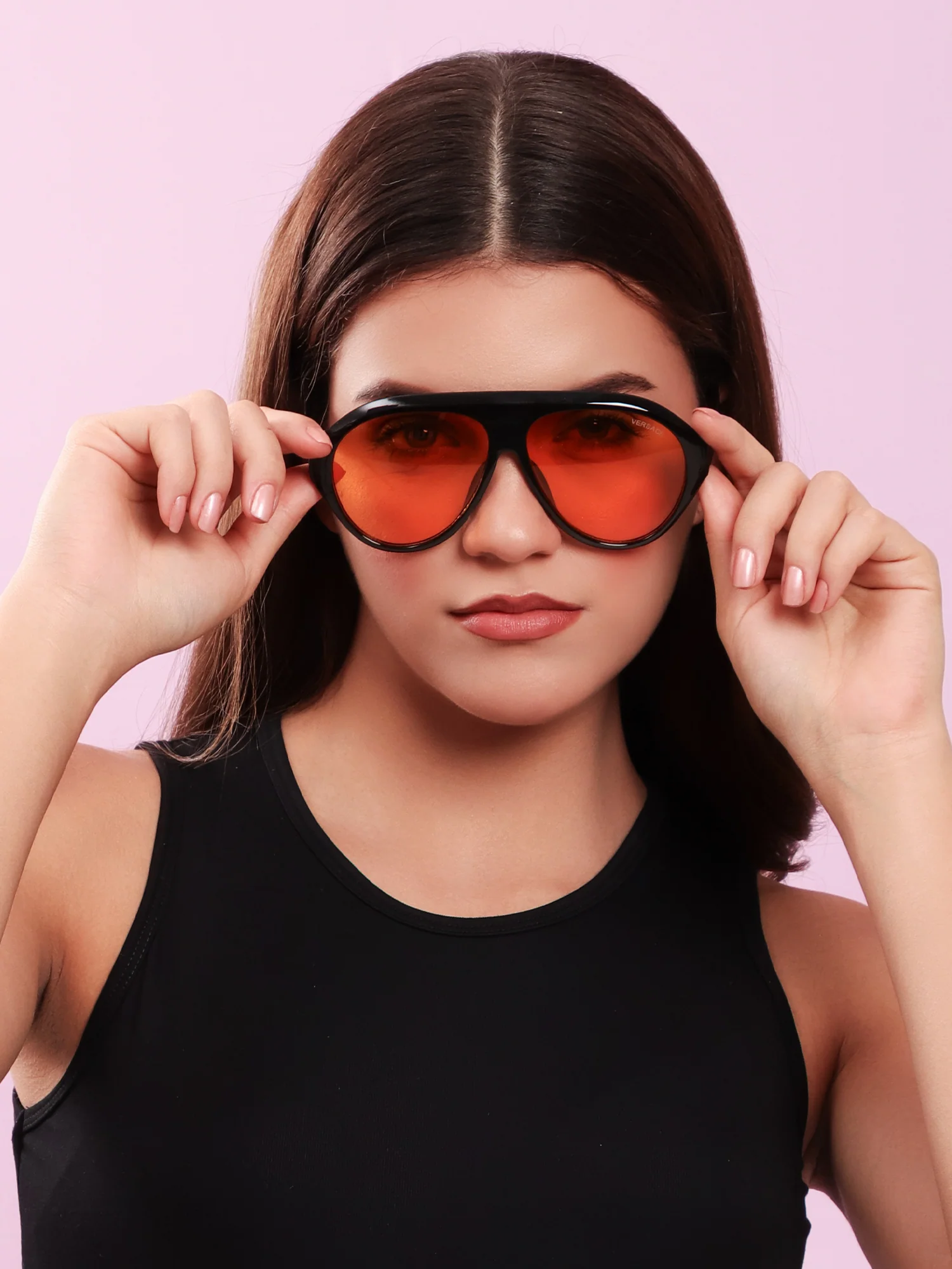 Amber Lens Shield Sunglasses - Image 4