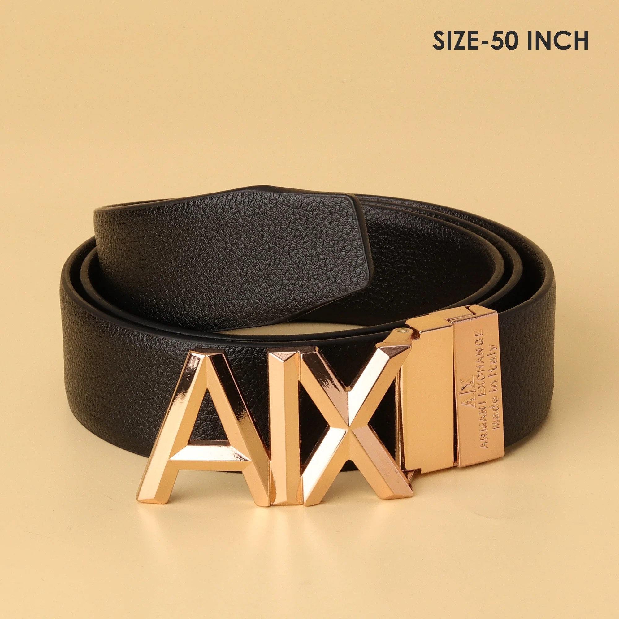 Armani Exchange Logo Buckle Reversible Leather Belt - Image 3