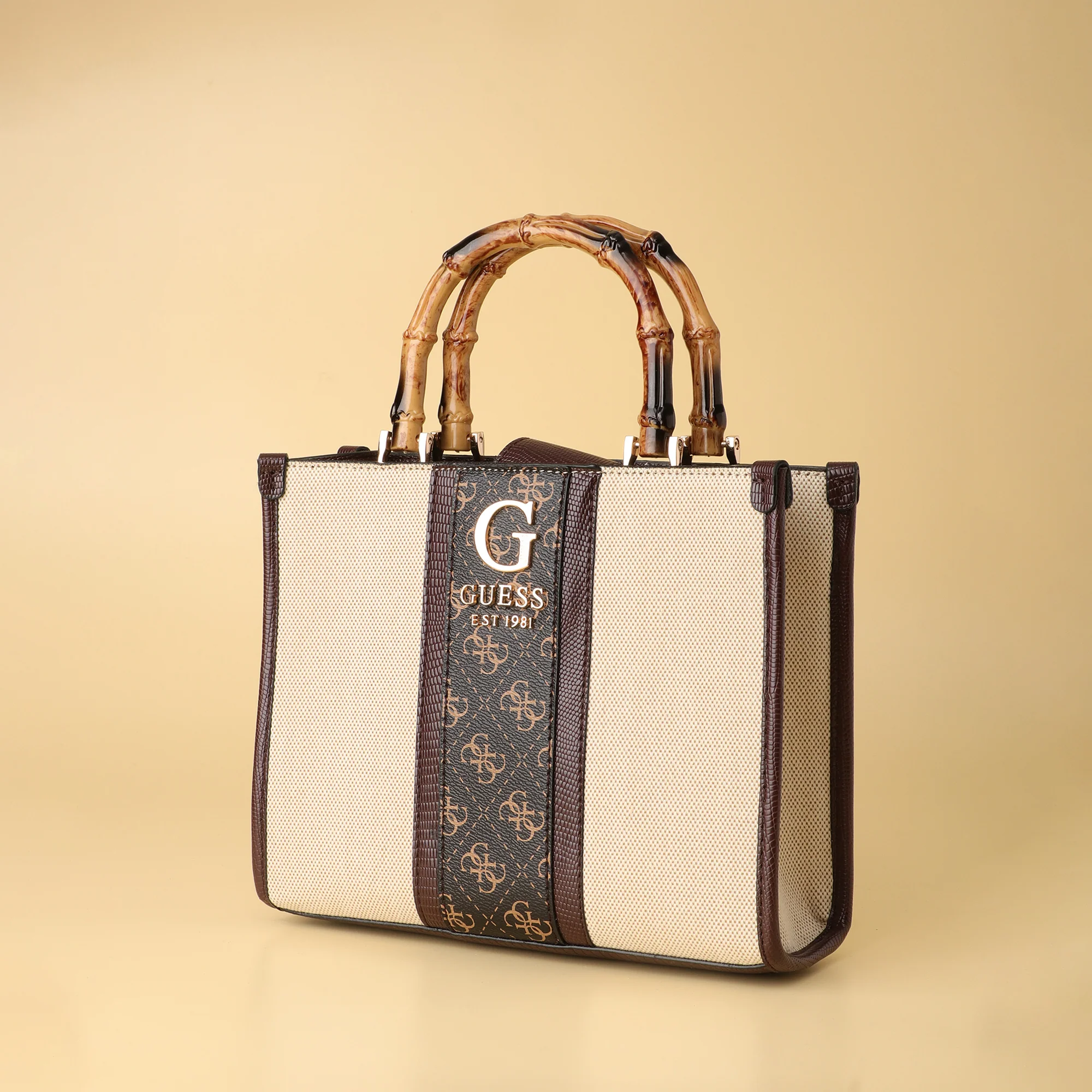 Bamboo Handle Tote - Image 4
