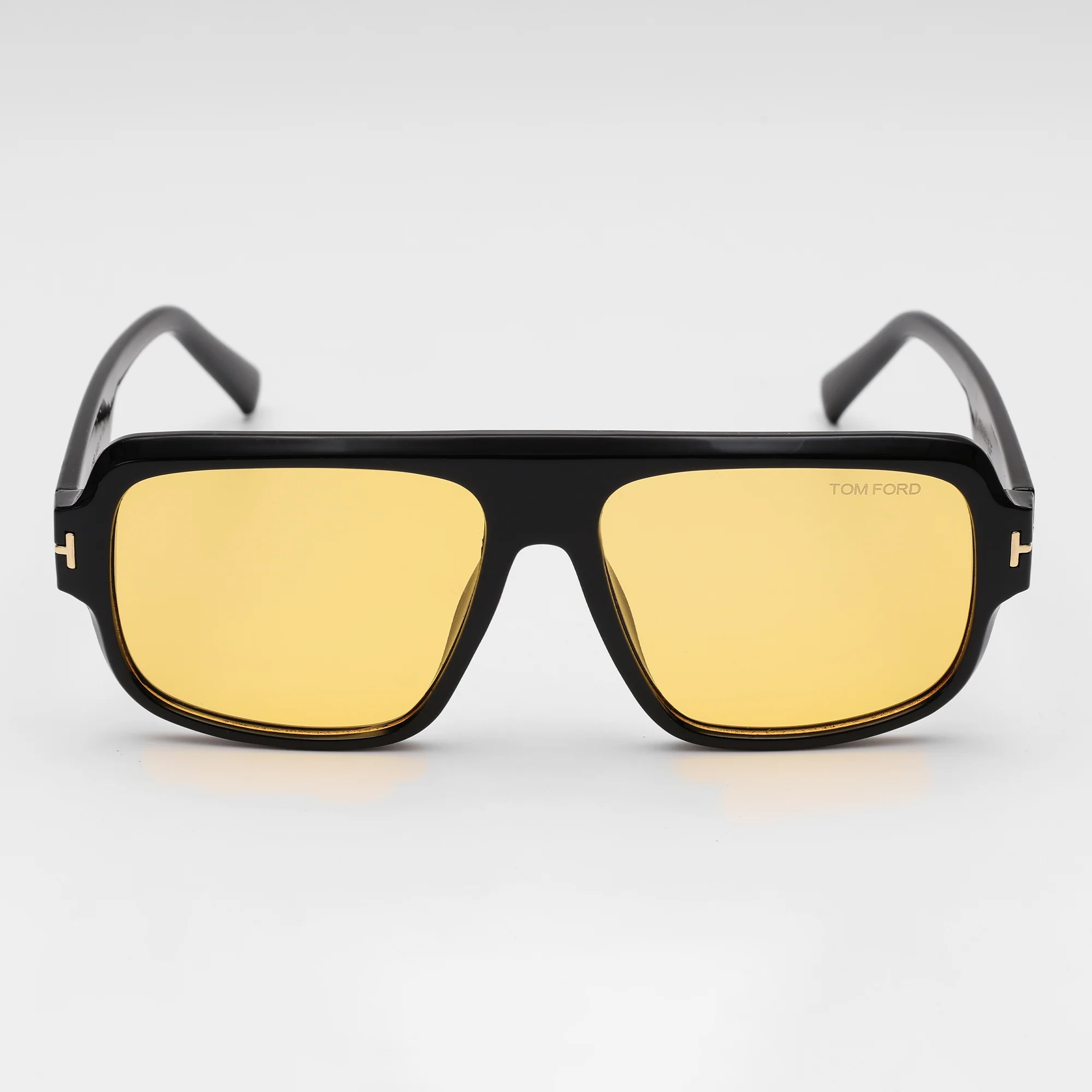 Black Frame Amber Lens Sunglasses - Image 5