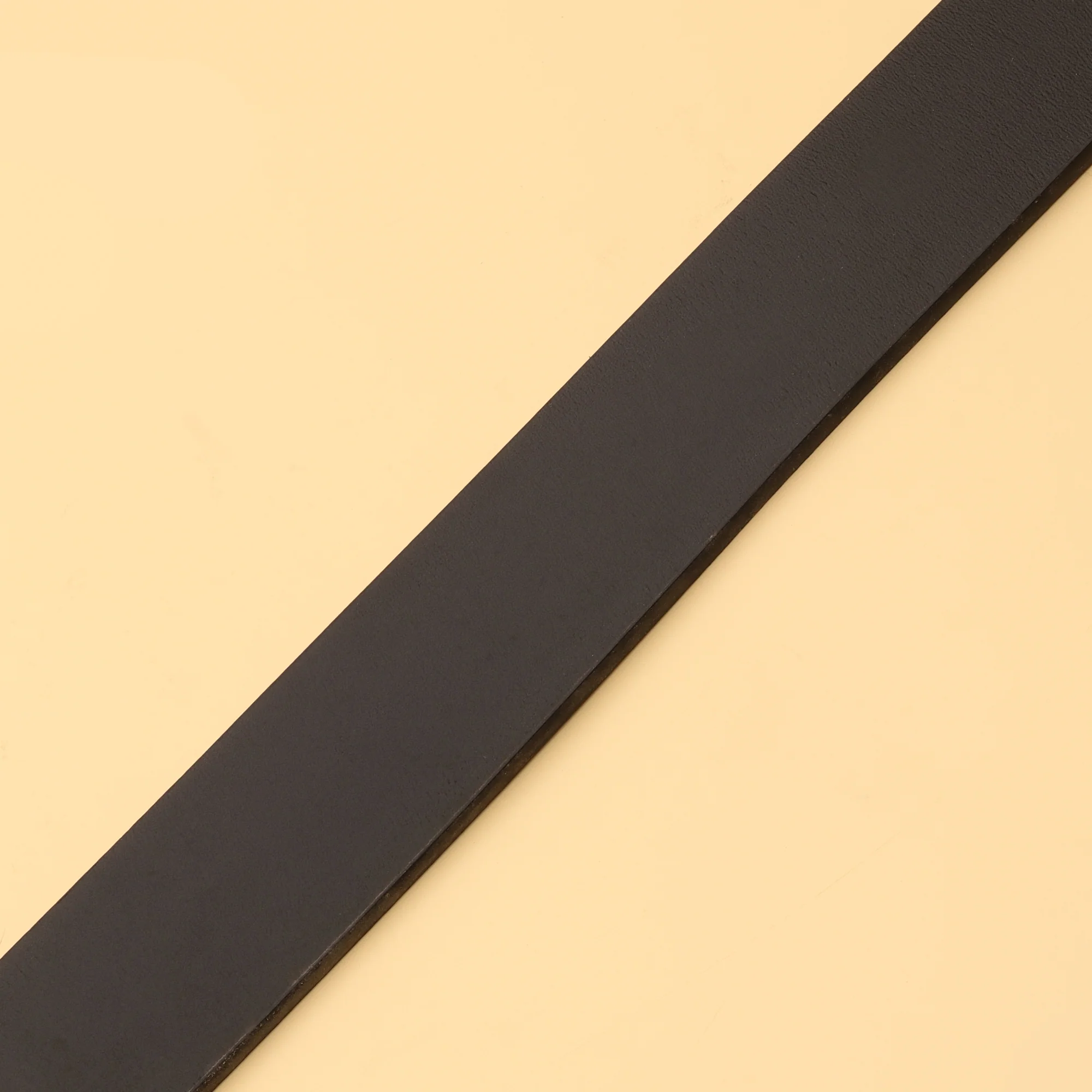 Black Leather CK Buckle Belt - Image 3