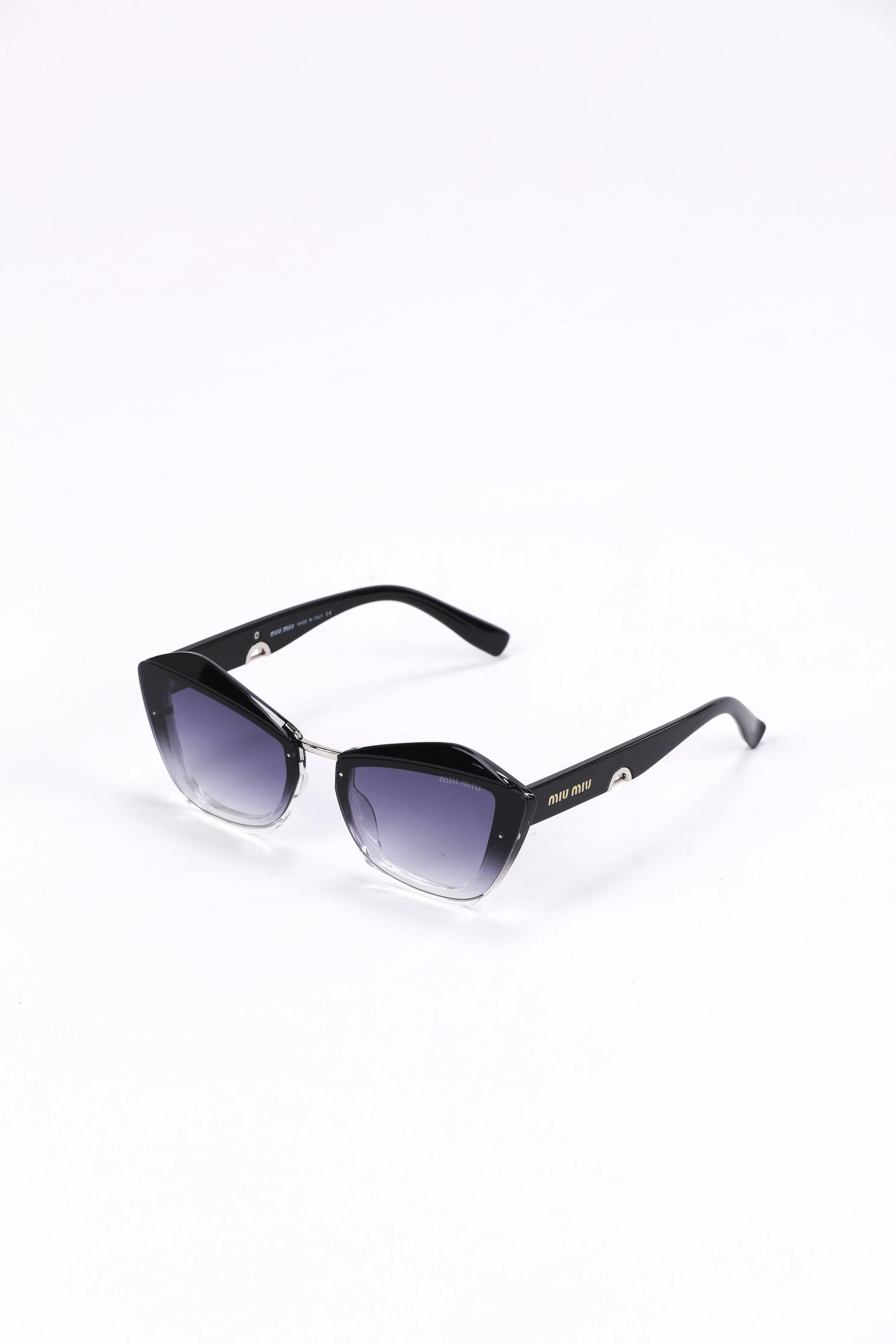Black Miu Miu Gradient Sunglasses