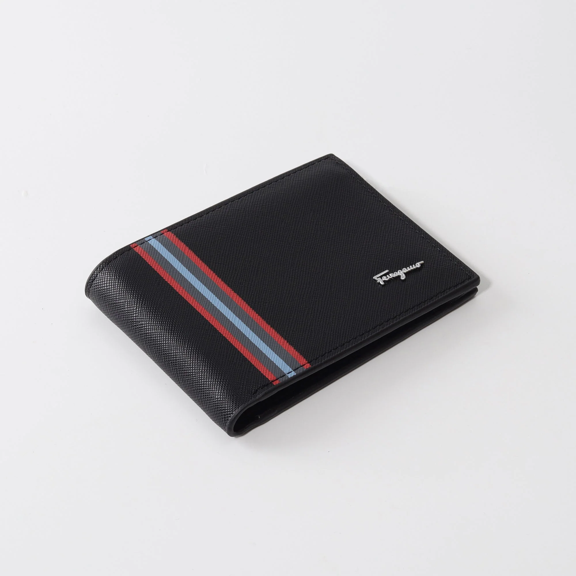 Black Stripe Accent Wallet - Image 2