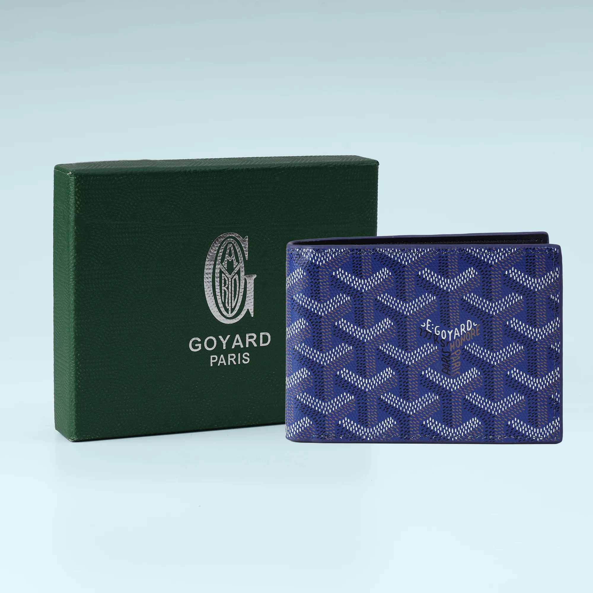 Blue Chevron Pattern Wallet
