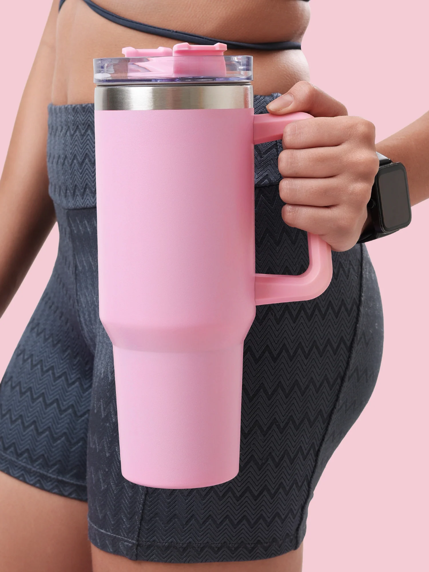 Blush Rush Matte Pink Sipper - Image 5