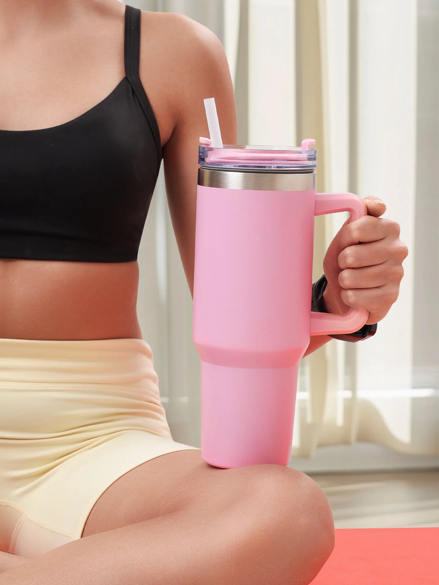 Blush Rush Matte Pink Sipper - Image 8