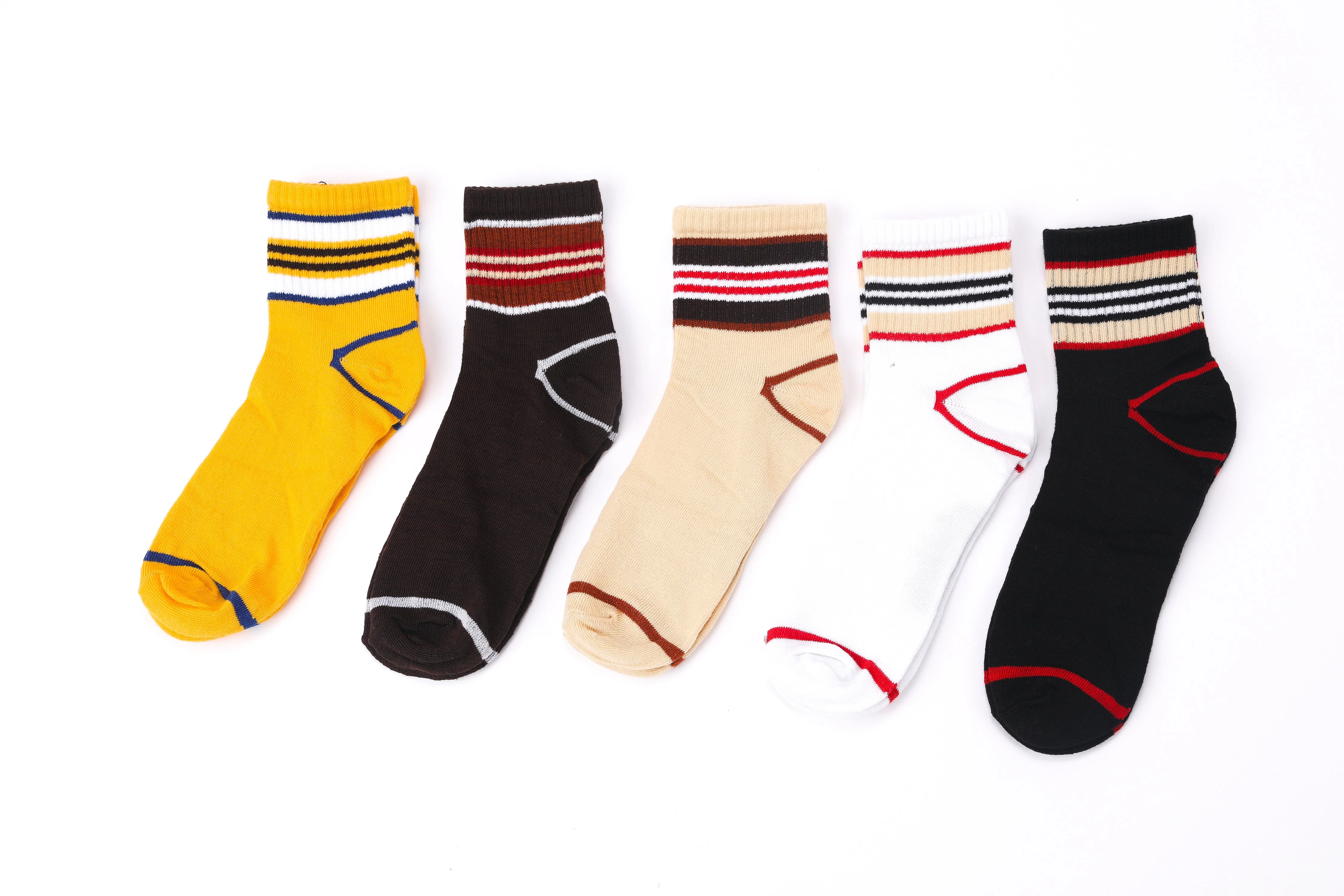 Burberry Stripe Socks Set - Set of 5 - Image 3