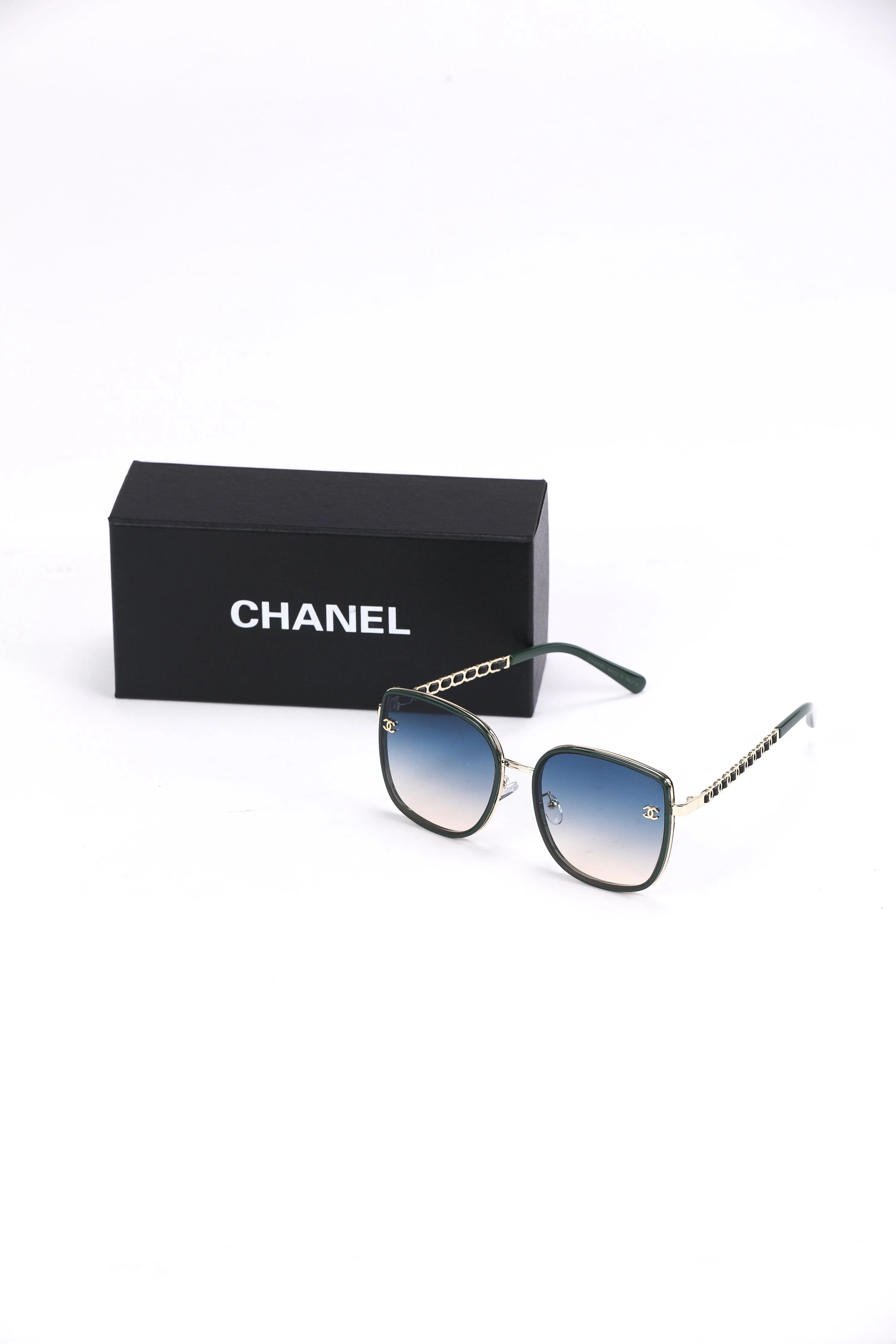 Chanel Chain-Link Gradient Sunglasses - Image 2