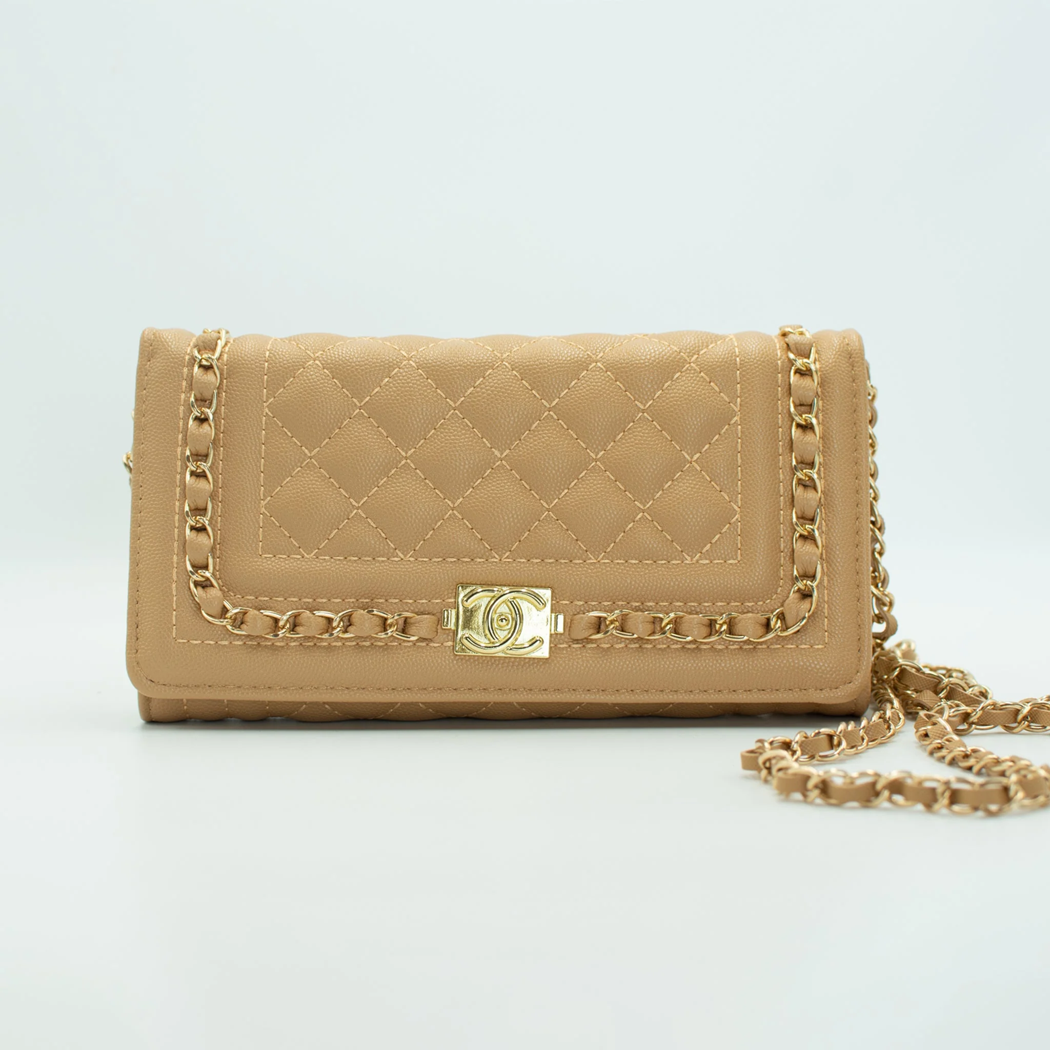 Chanel Quilted Beige Wallet - Image 4