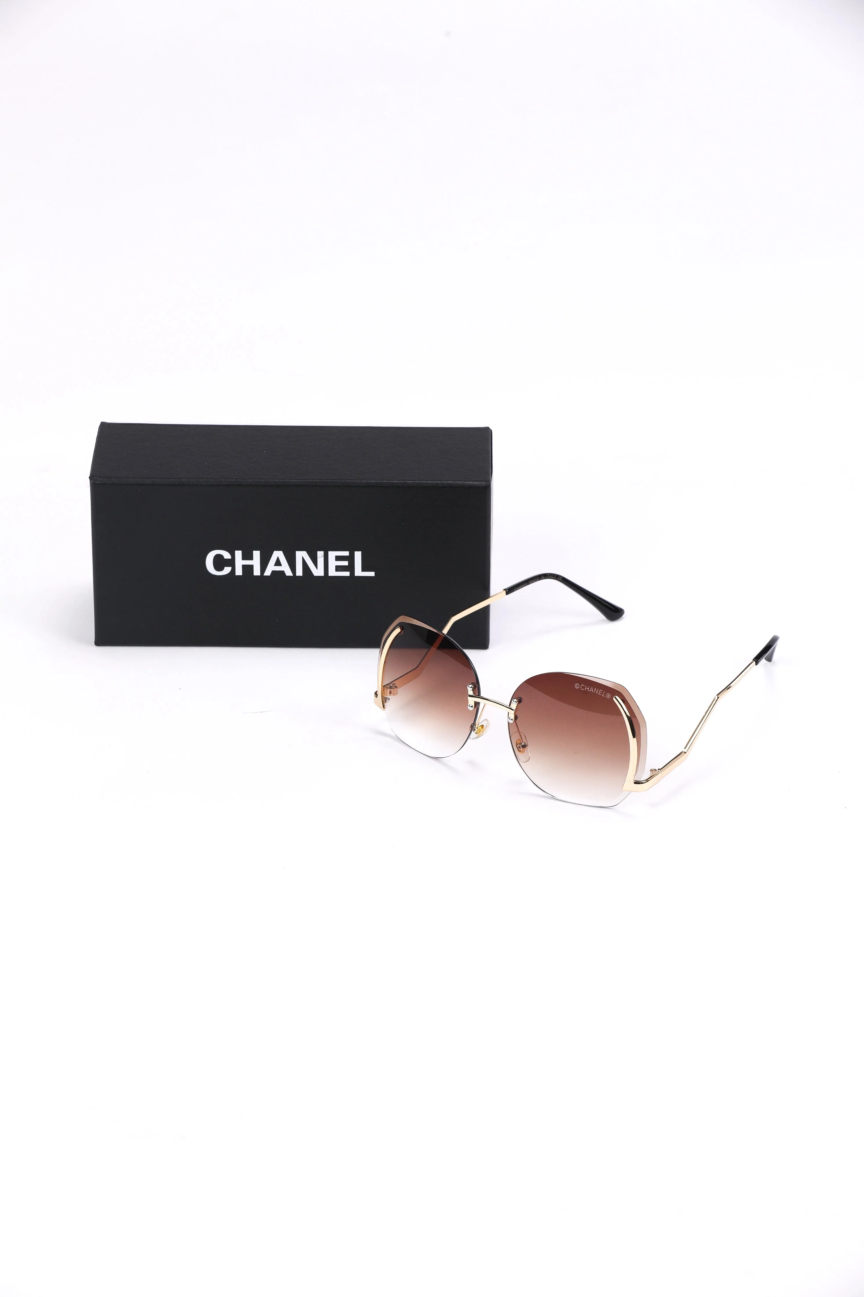 Chanel Rimless Gradient Sunglasses - Image 2