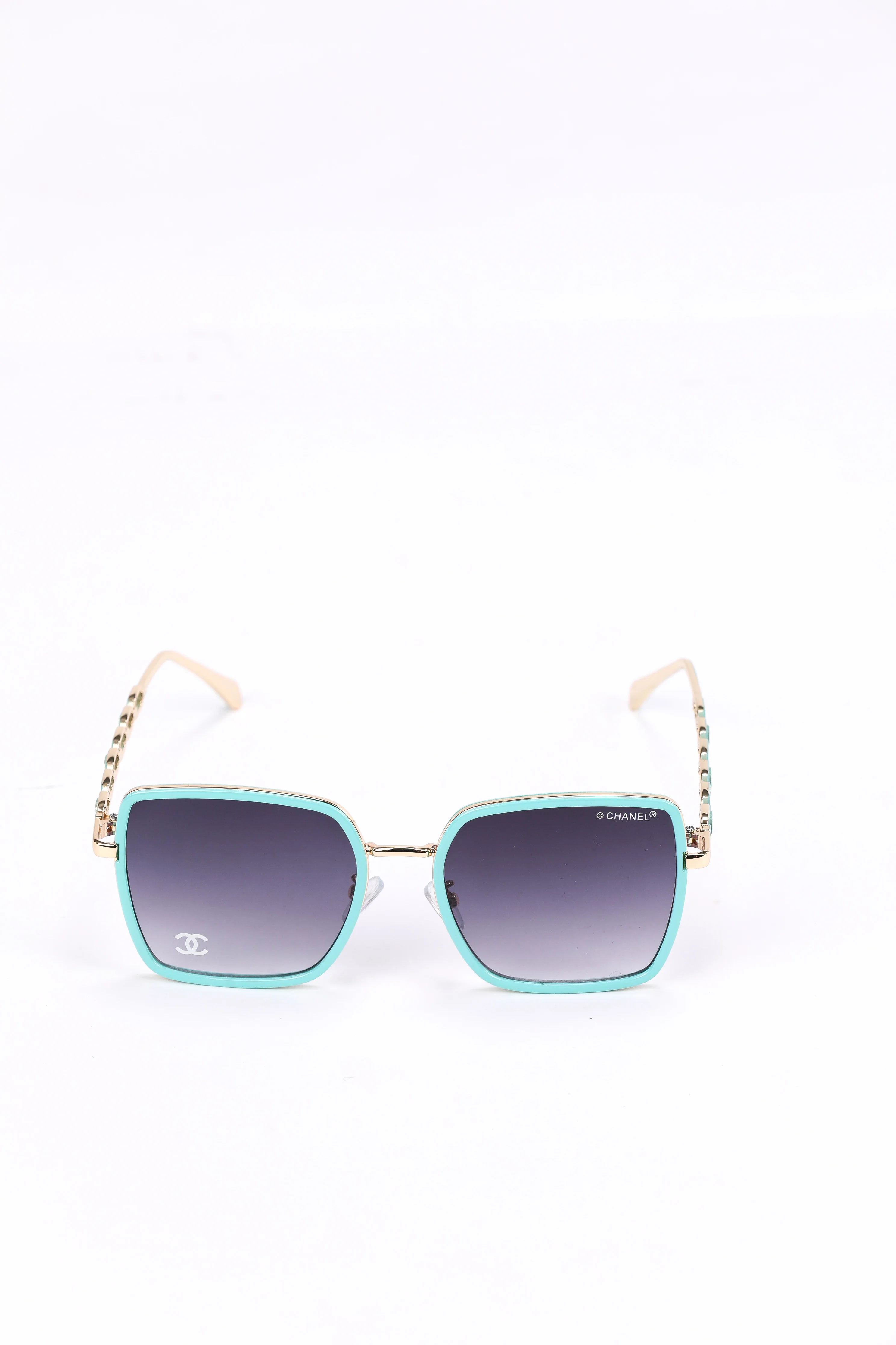 Chanel Turquoise Square Sunglasses
