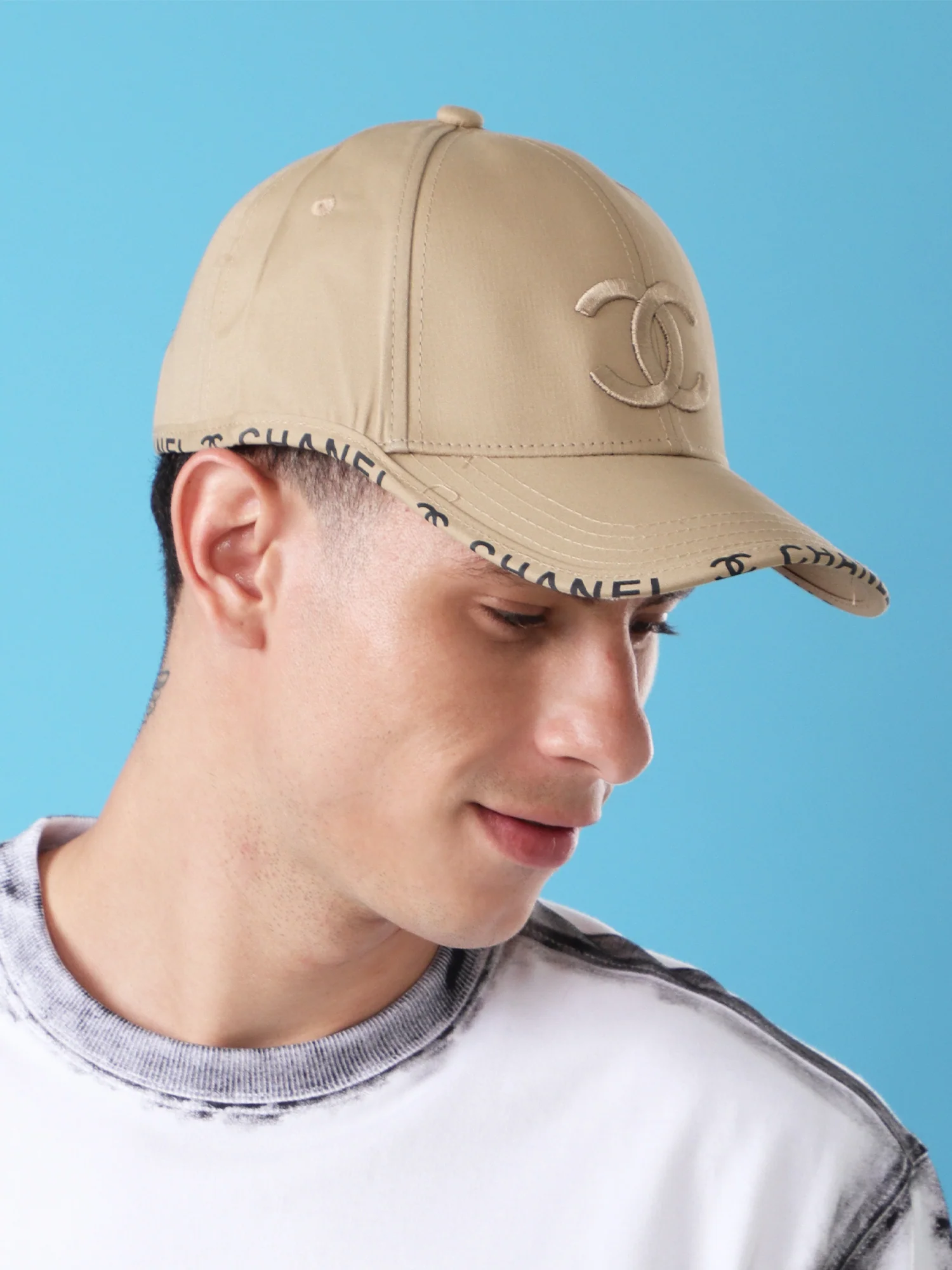 Classic Beige Cap – Minimal Luxe Edition - Image 3
