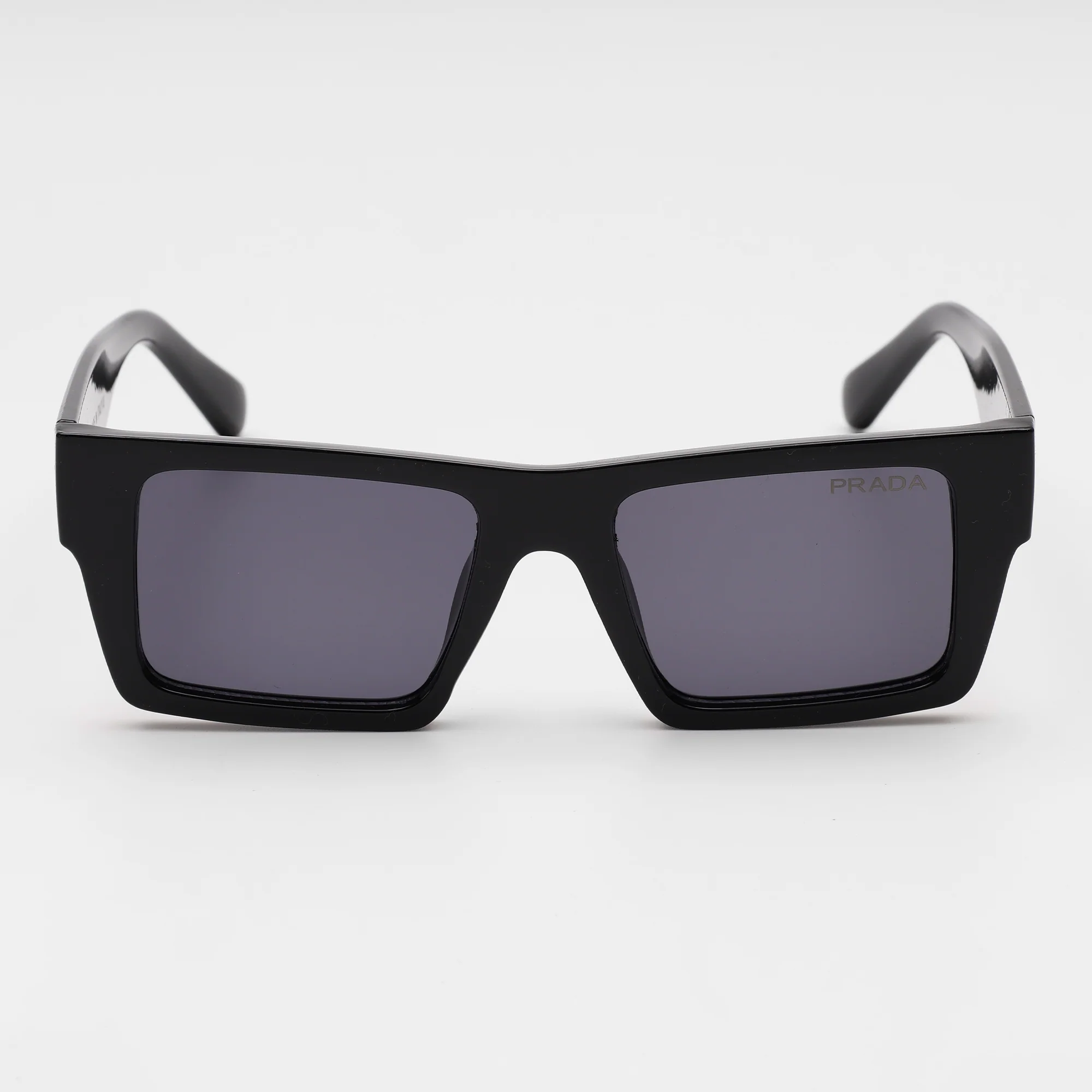 Classic Black Rectangle Sunglasses - Image 5