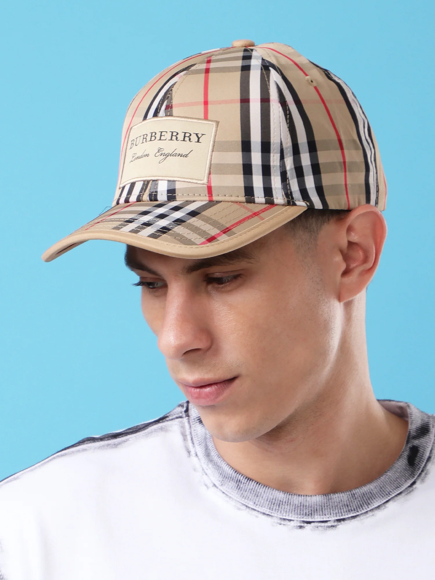 Classic Check Pattern Baseball Cap - Image 2