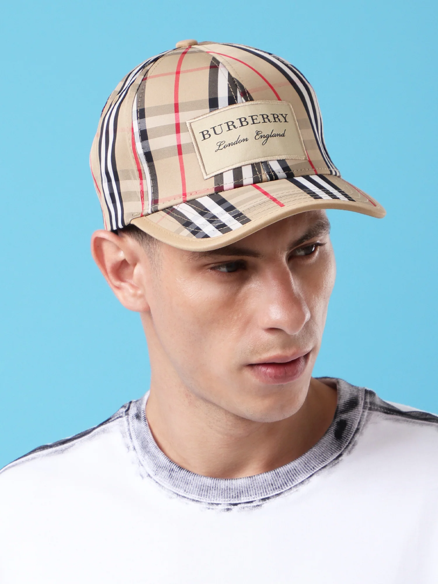 Classic Check Pattern Baseball Cap - Image 3