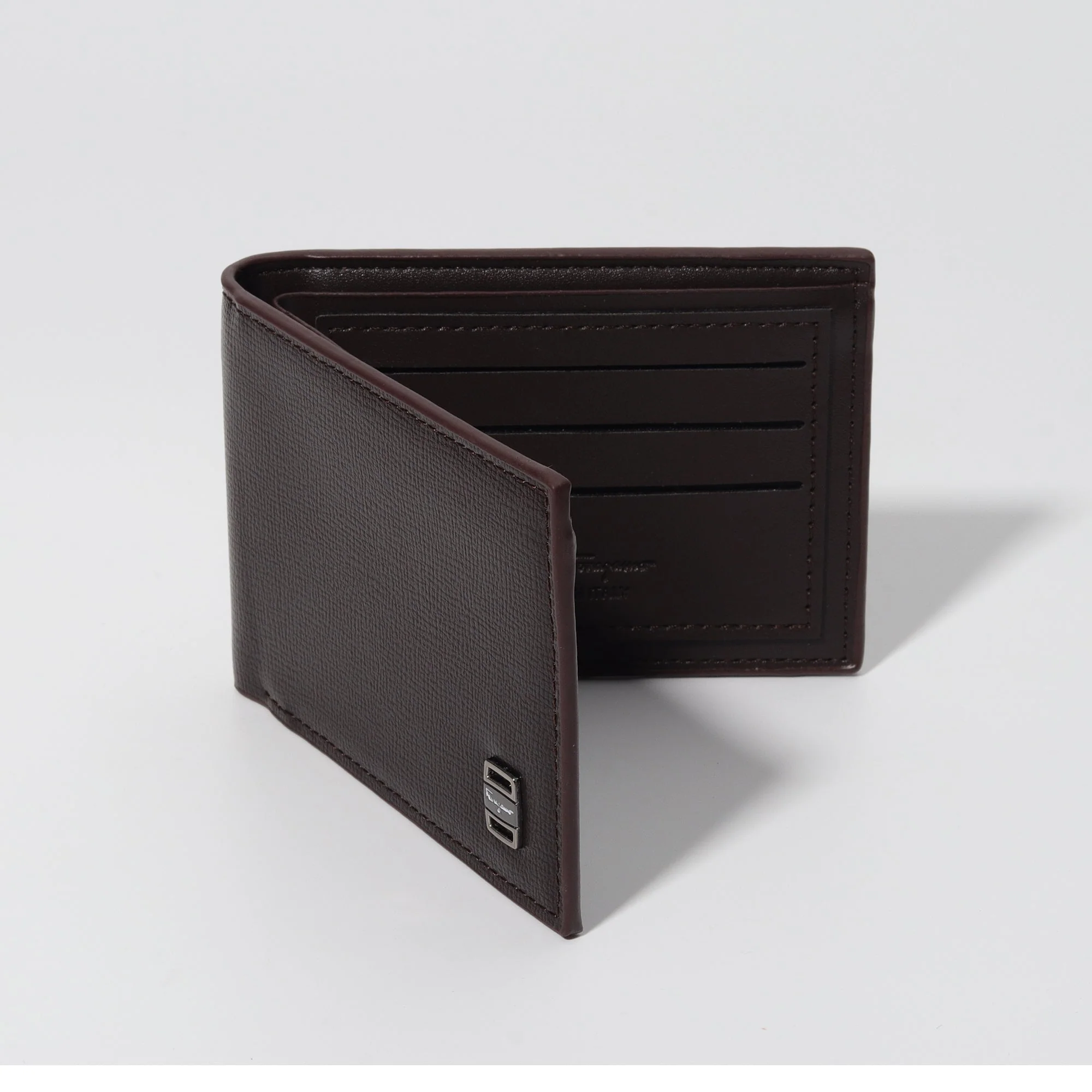Classic Gancini Wallet in Deep Brown - Image 4