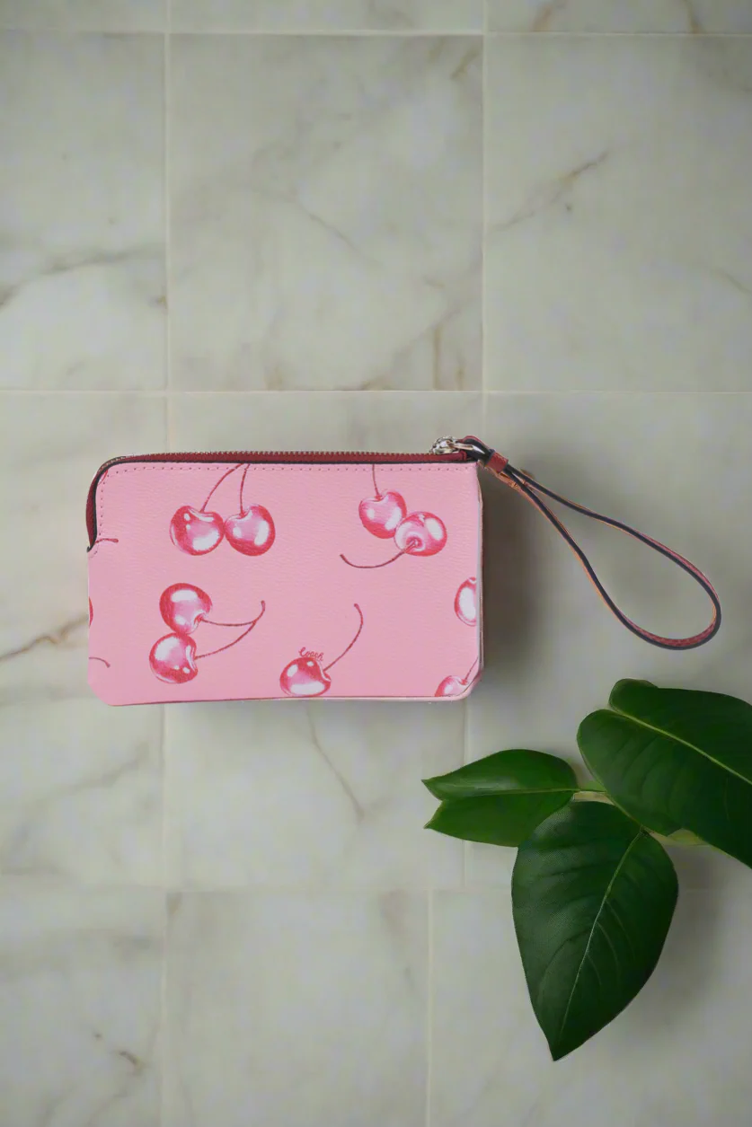 Coach Cherry Print Wristlet - Image 3