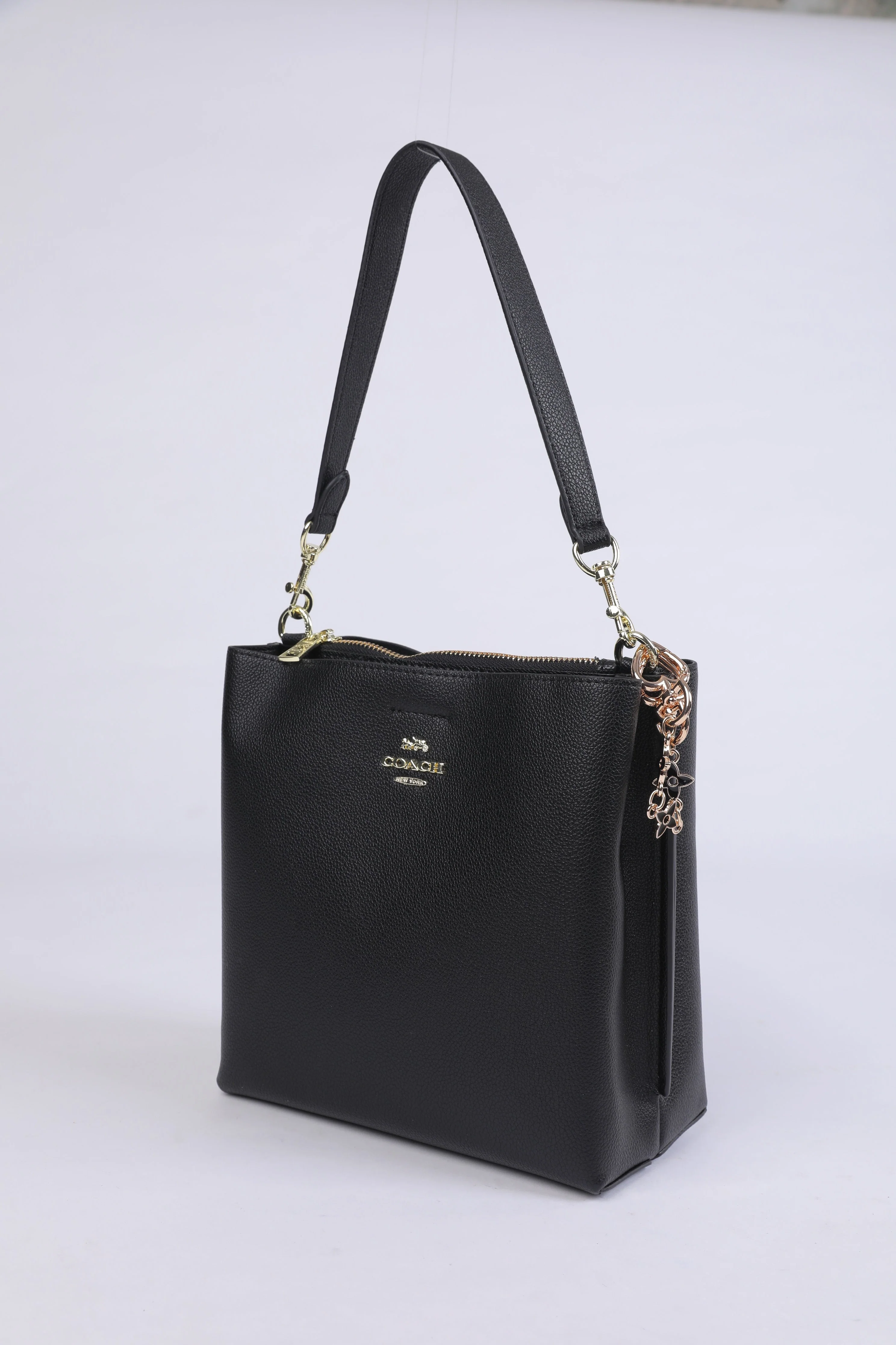 Coach Crossbody Bag in Black Leather