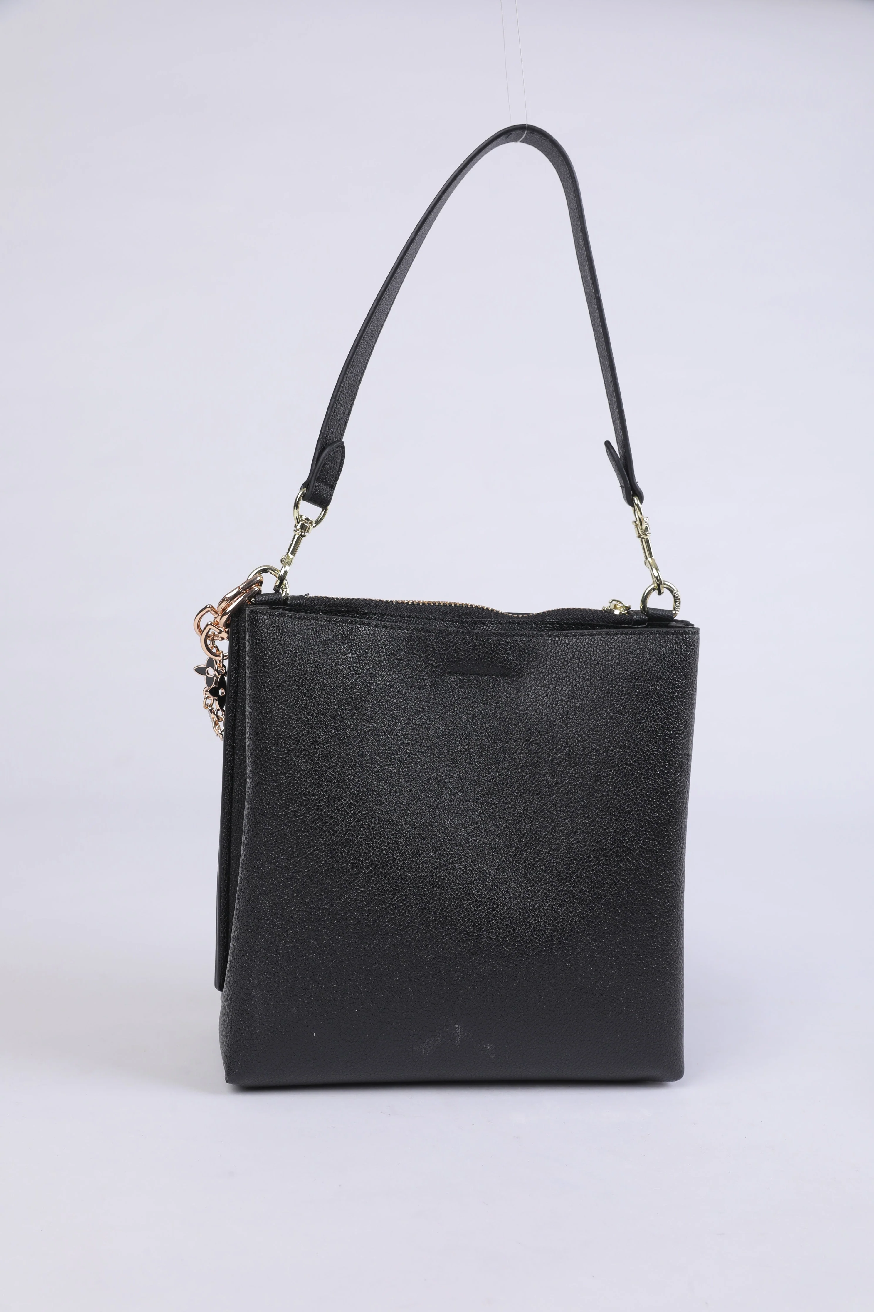 Coach Crossbody Bag in Black Leather - Image 4