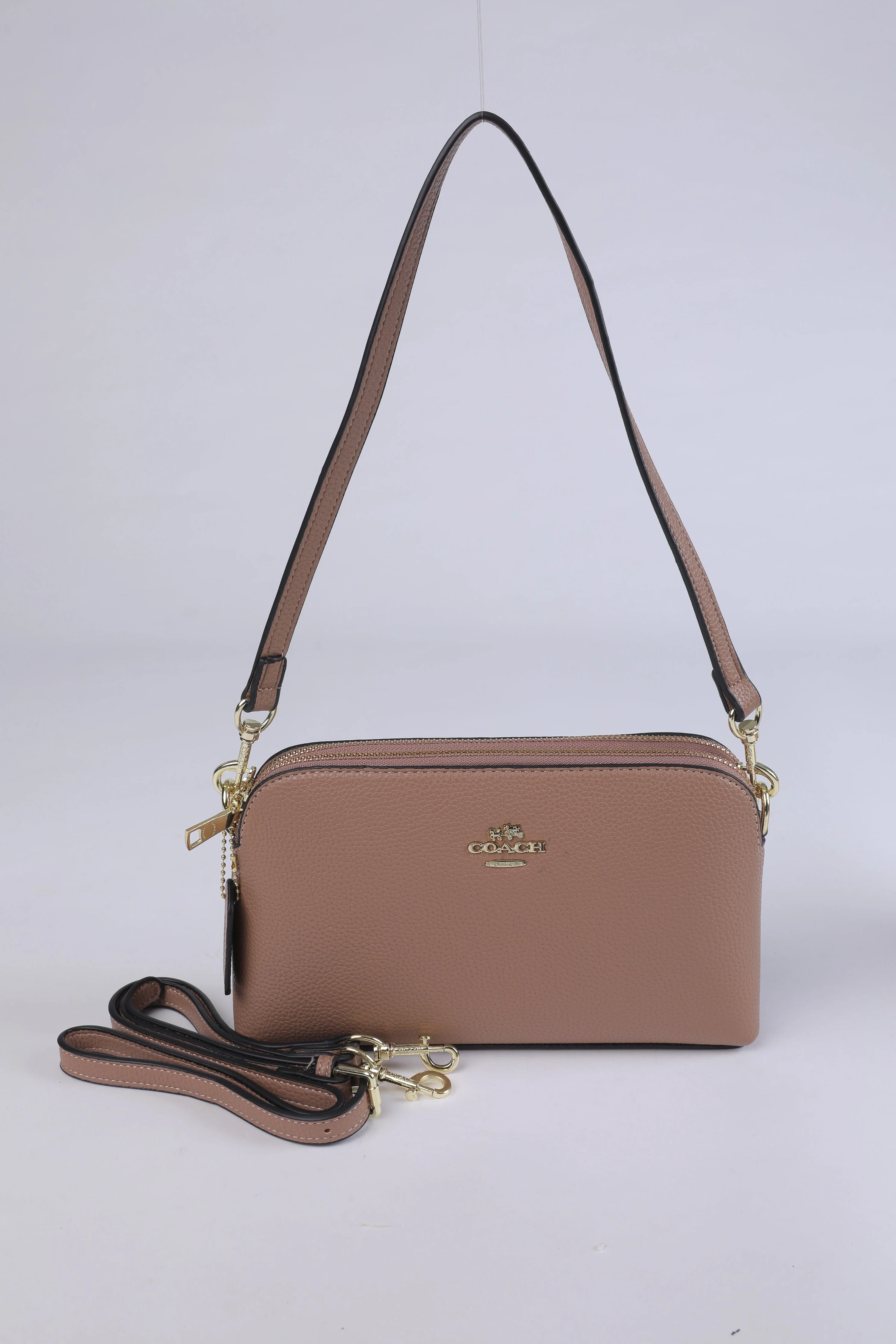Coach Pebbled Leather Crossbody Bag - Image 4