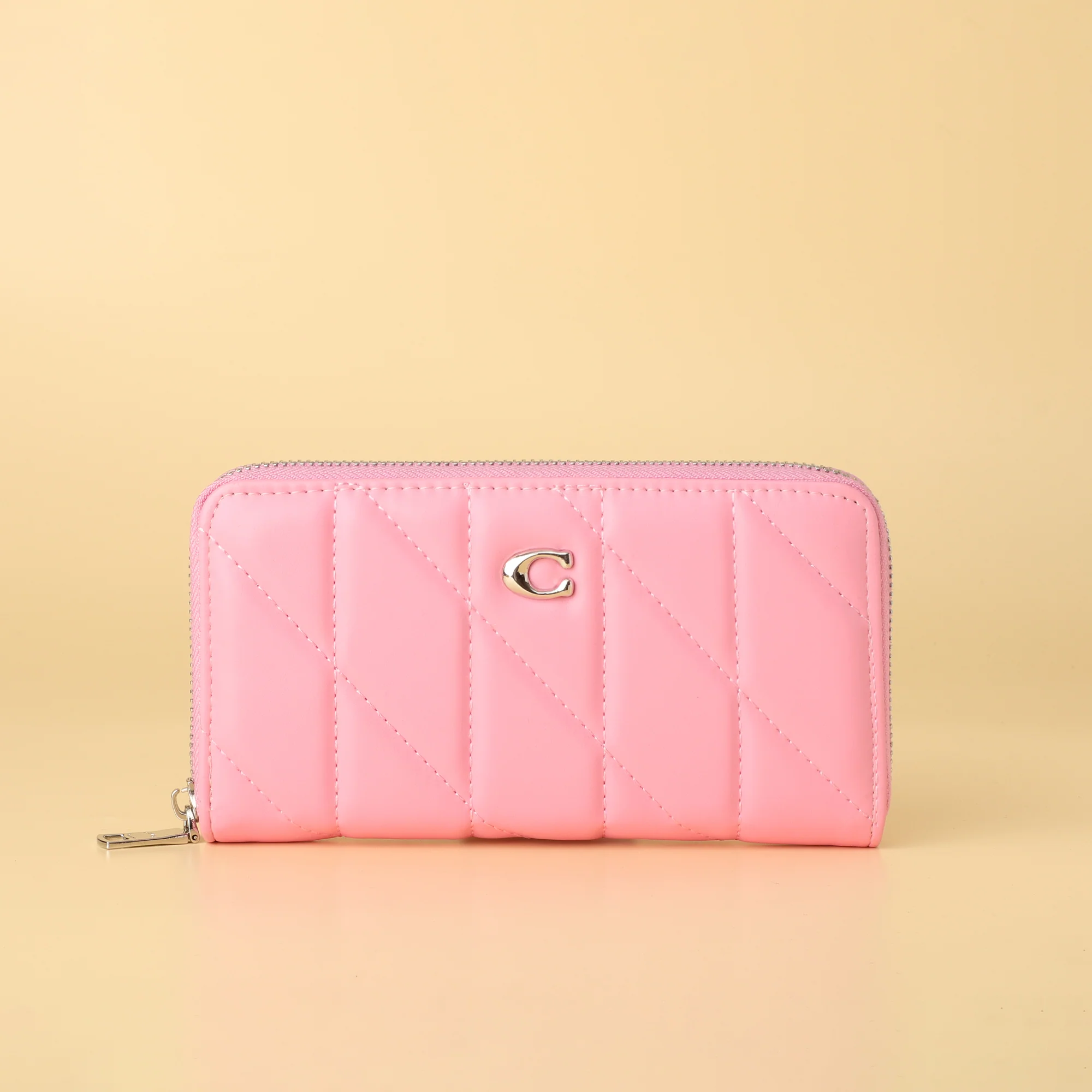 Coach Quilted Zip-Around Wallet