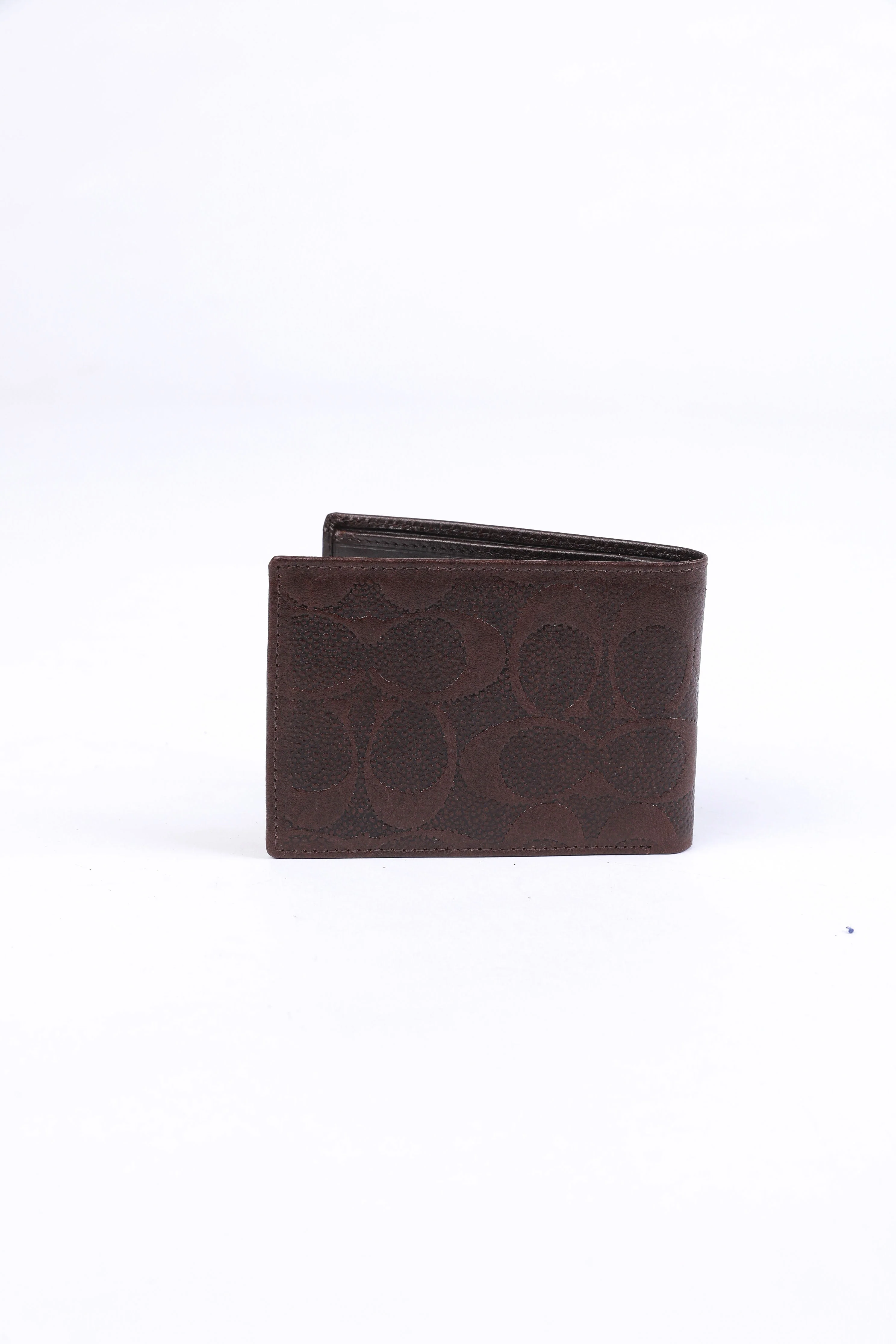 Coach Signature Embossed Leather Wallet – Brown