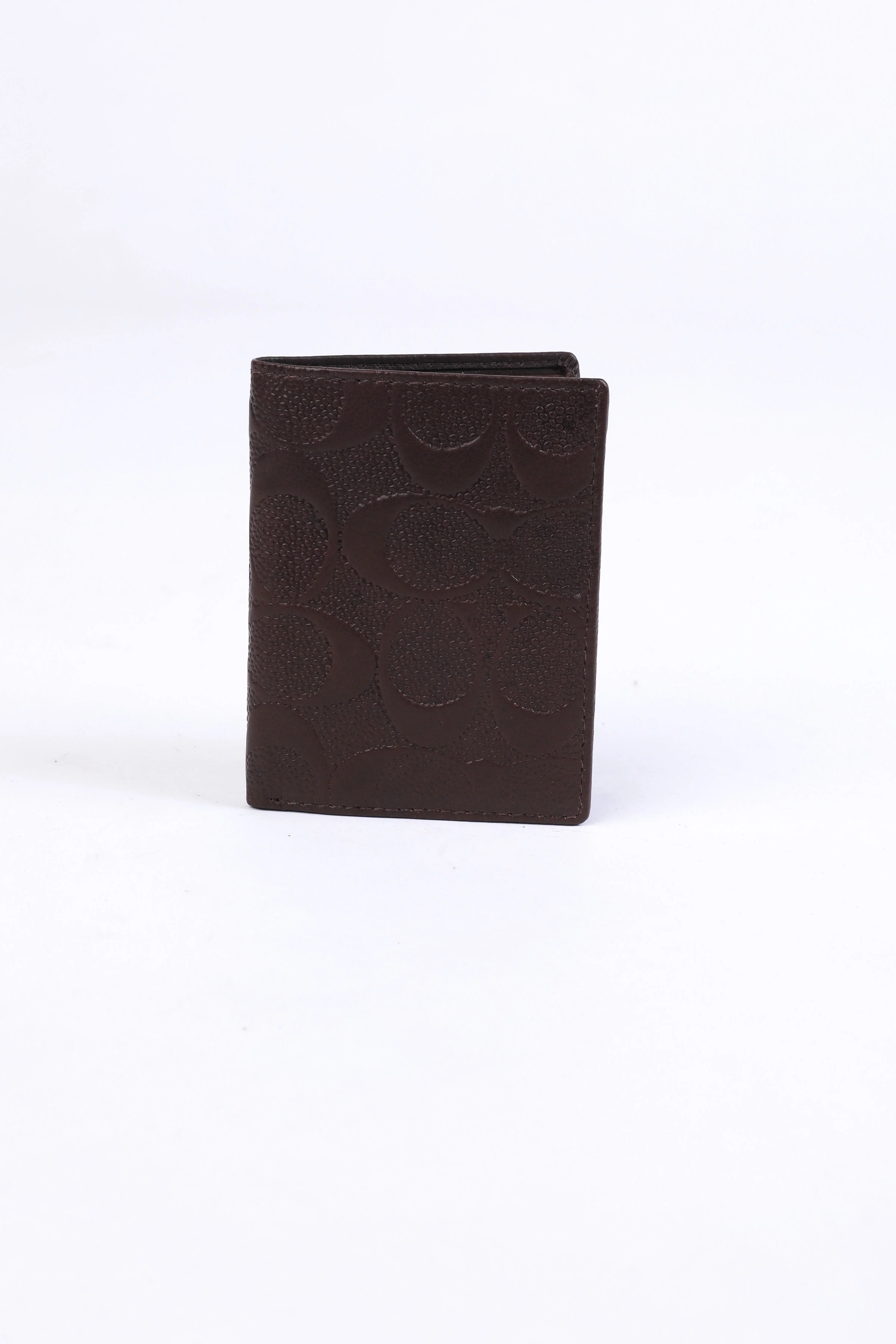 Coach Signature Leather Wallet – Dark Brown