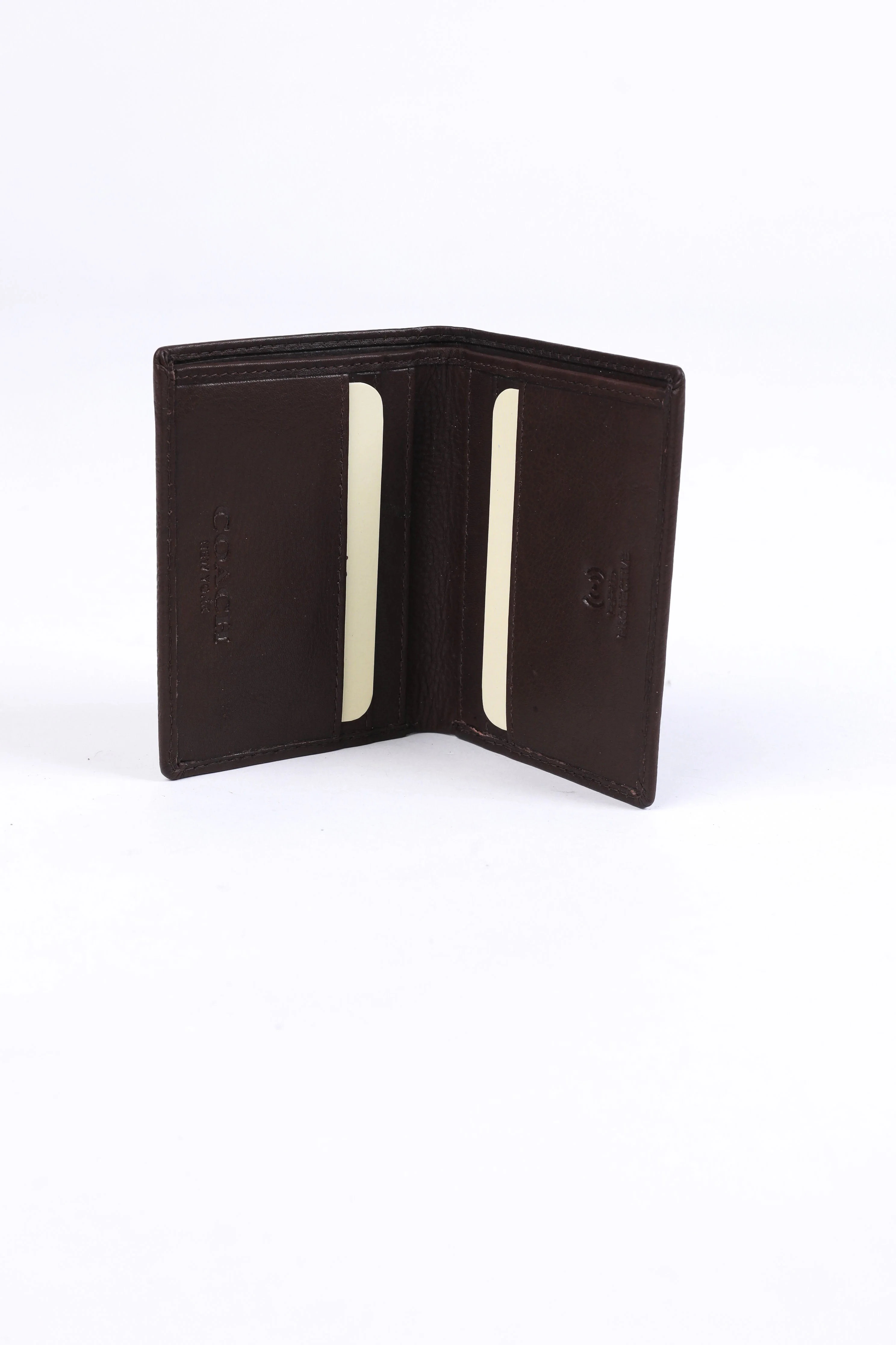 Coach Signature Leather Wallet – Dark Brown - Image 2