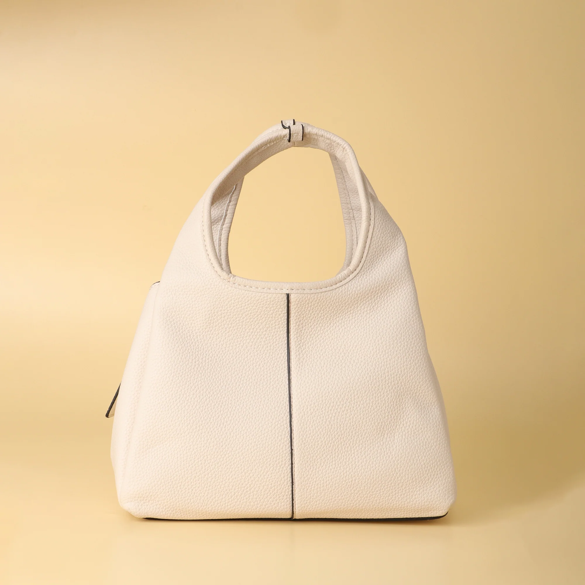 Coach White Pebble Leather Hobo Bag - Image 5