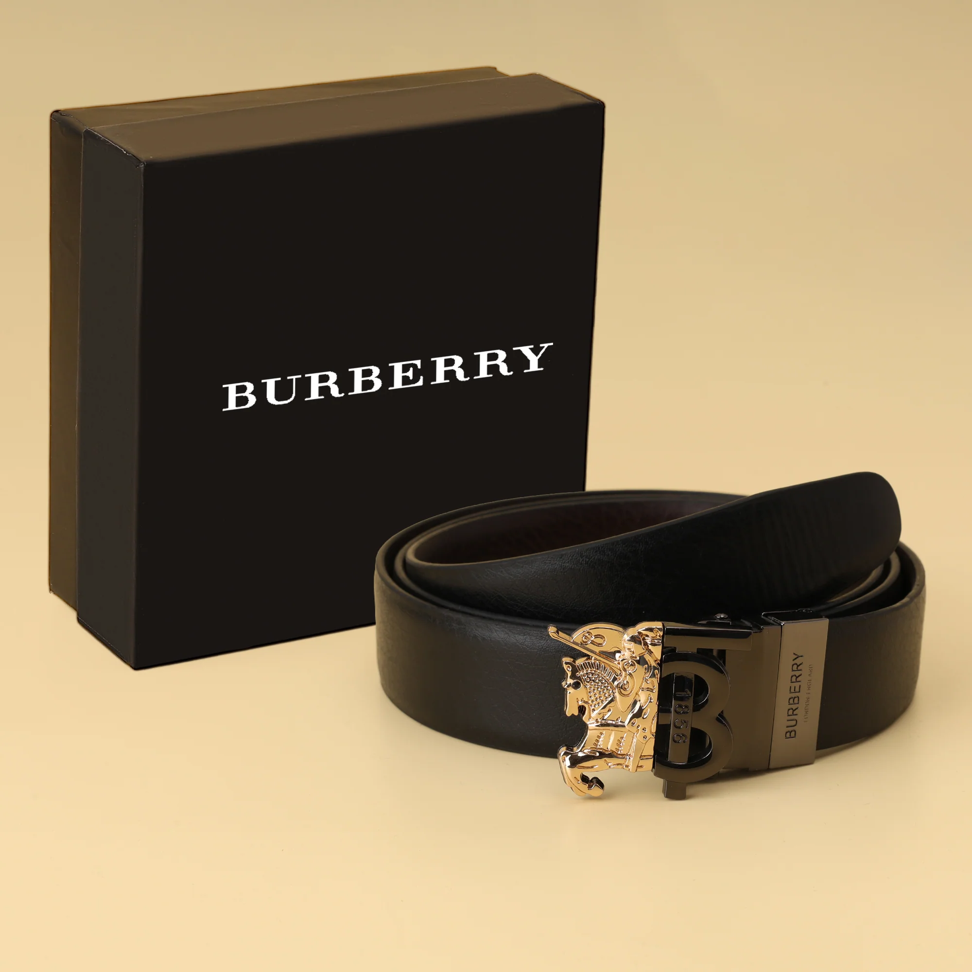 Crest Emblem Buckle Belt
