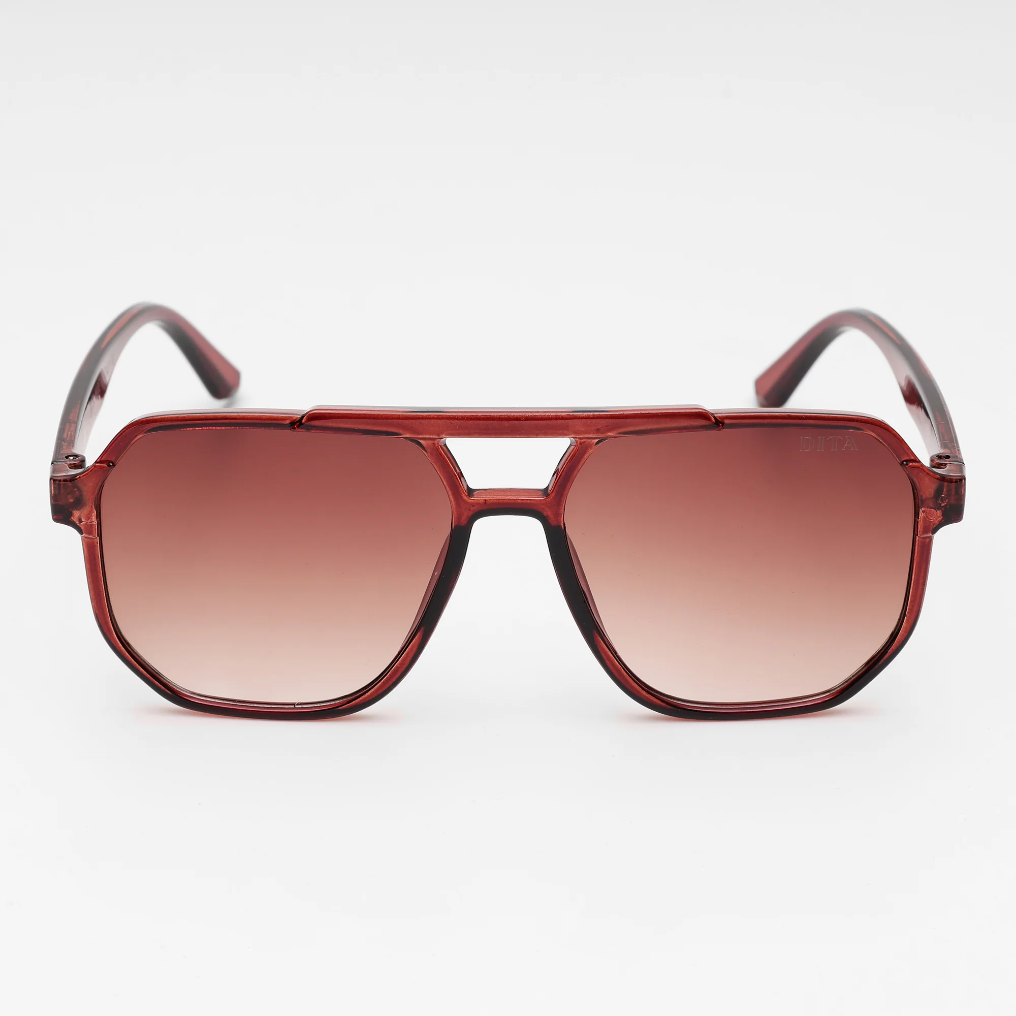 Crimson Fade Aviator Sunglasses - Image 3