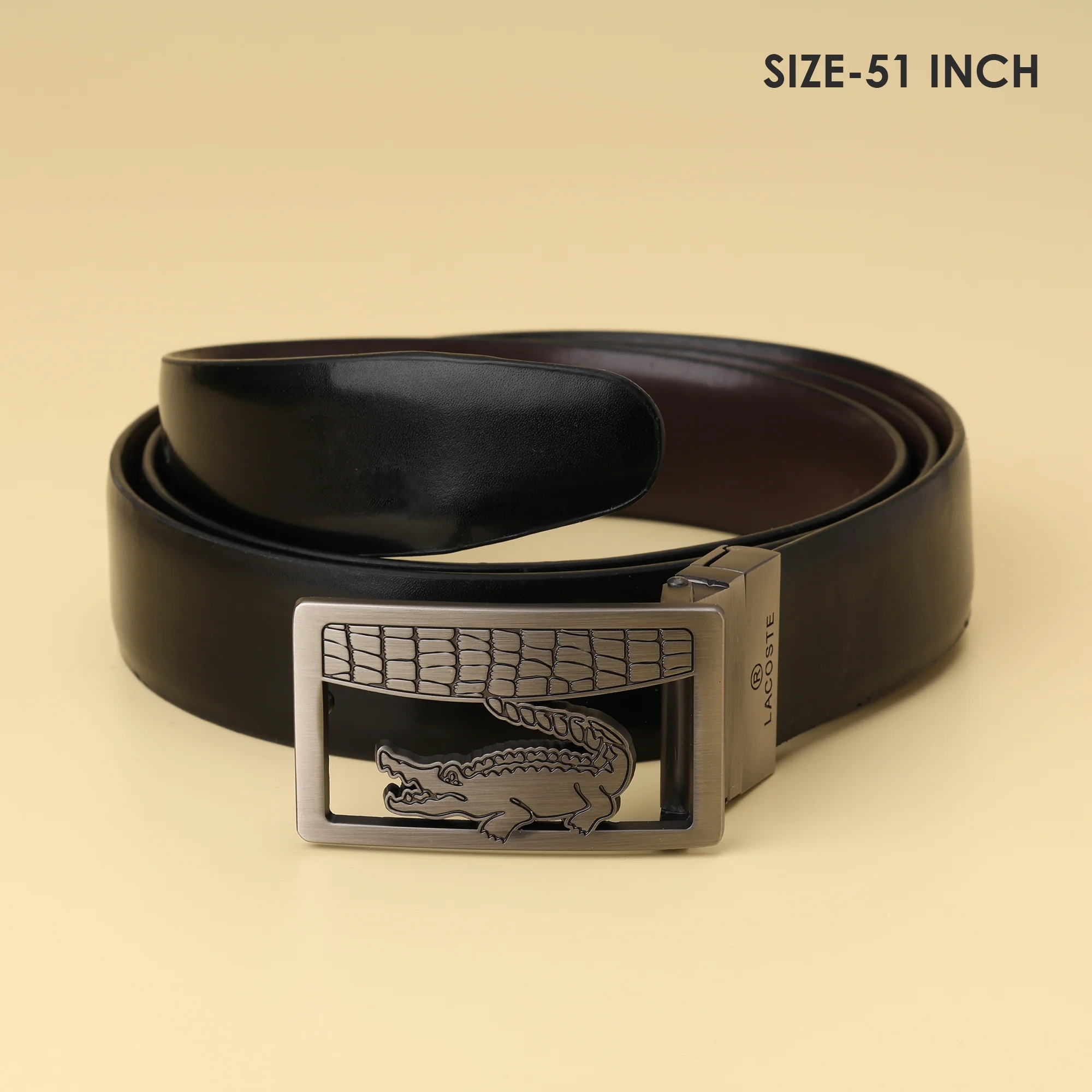 Crocodile Logo Buckle Belt - Image 3