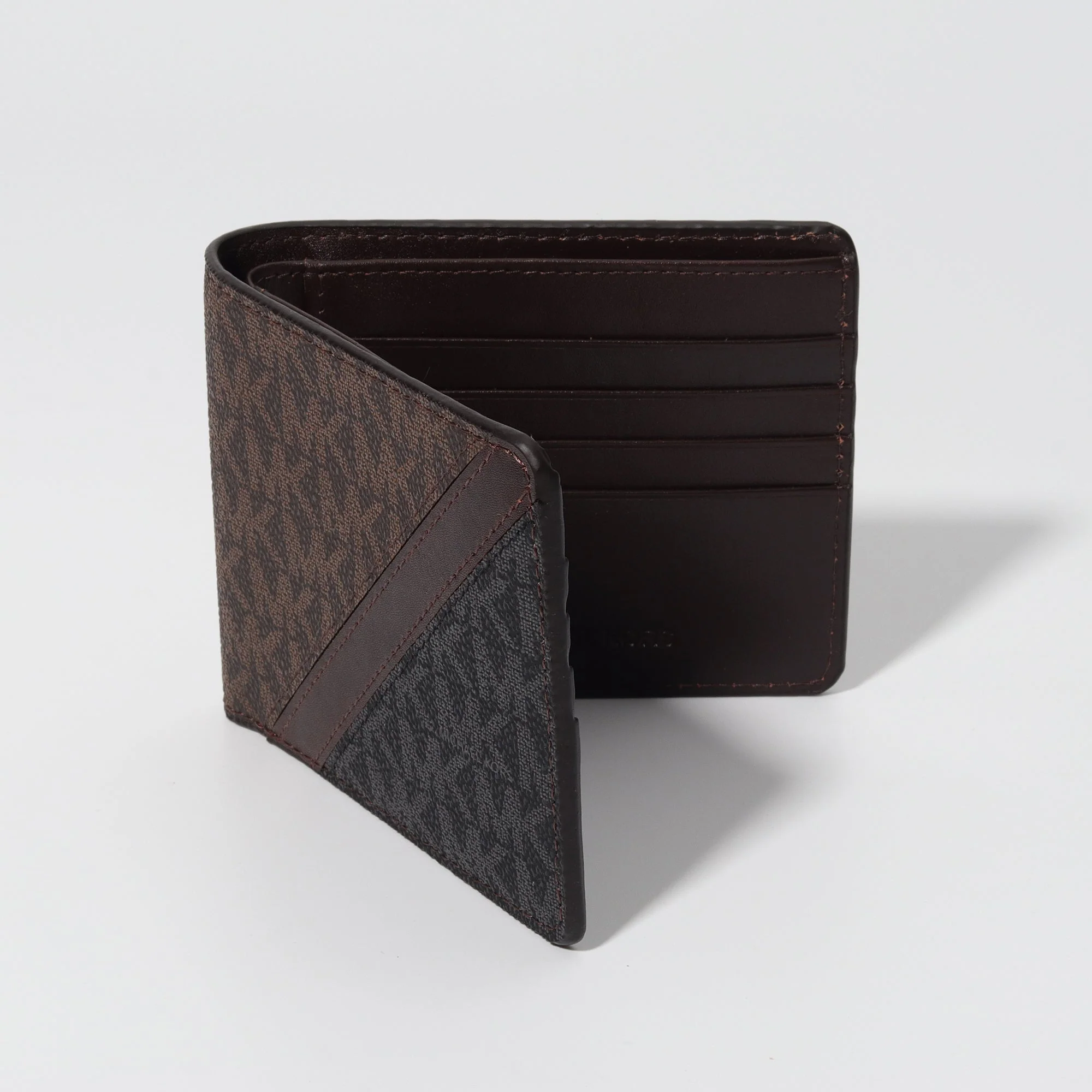 Diagonal Monogram Wallet in Brown & Black - Image 4