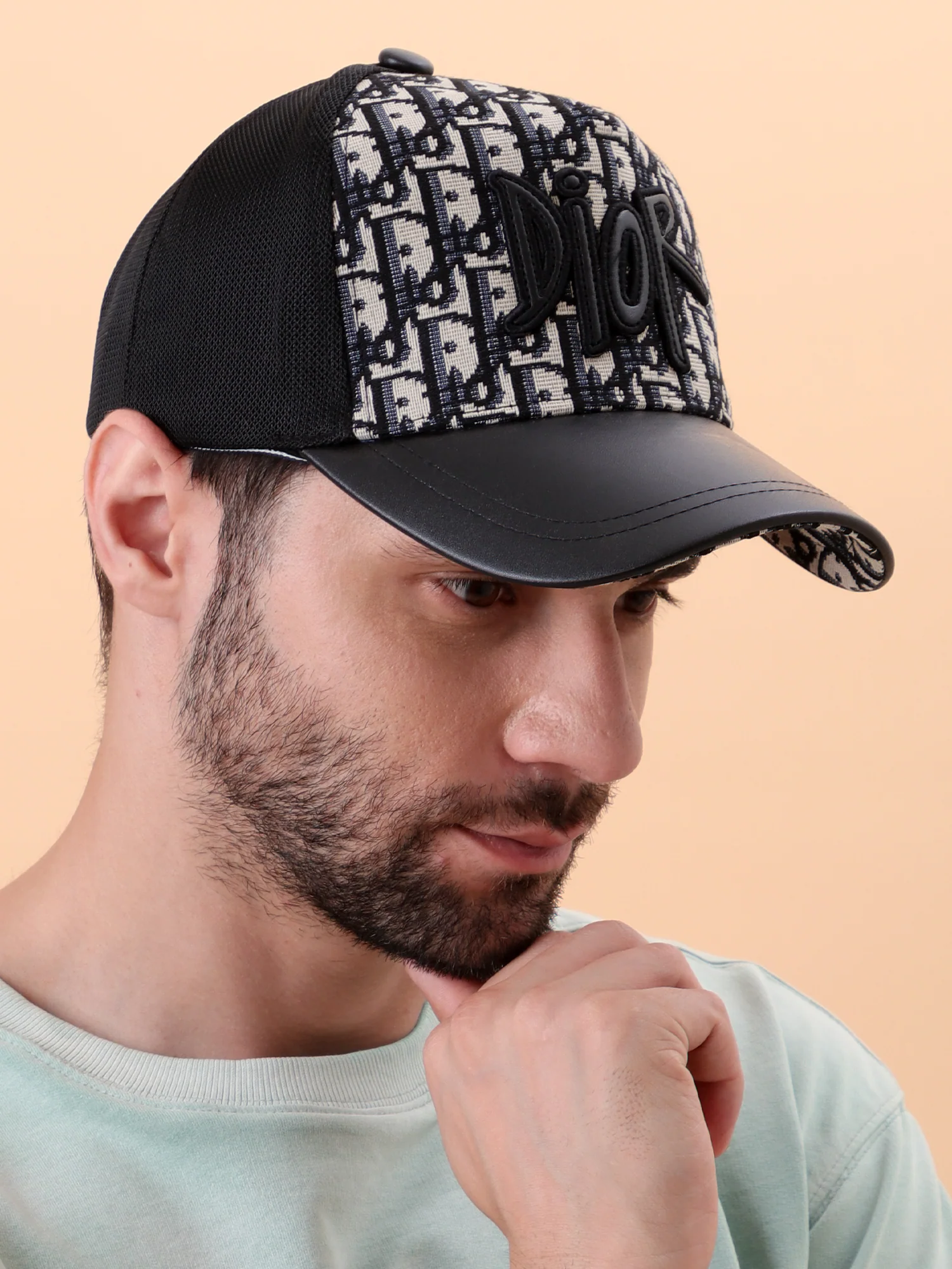 Dior Monogram Mesh Cap - Image 3