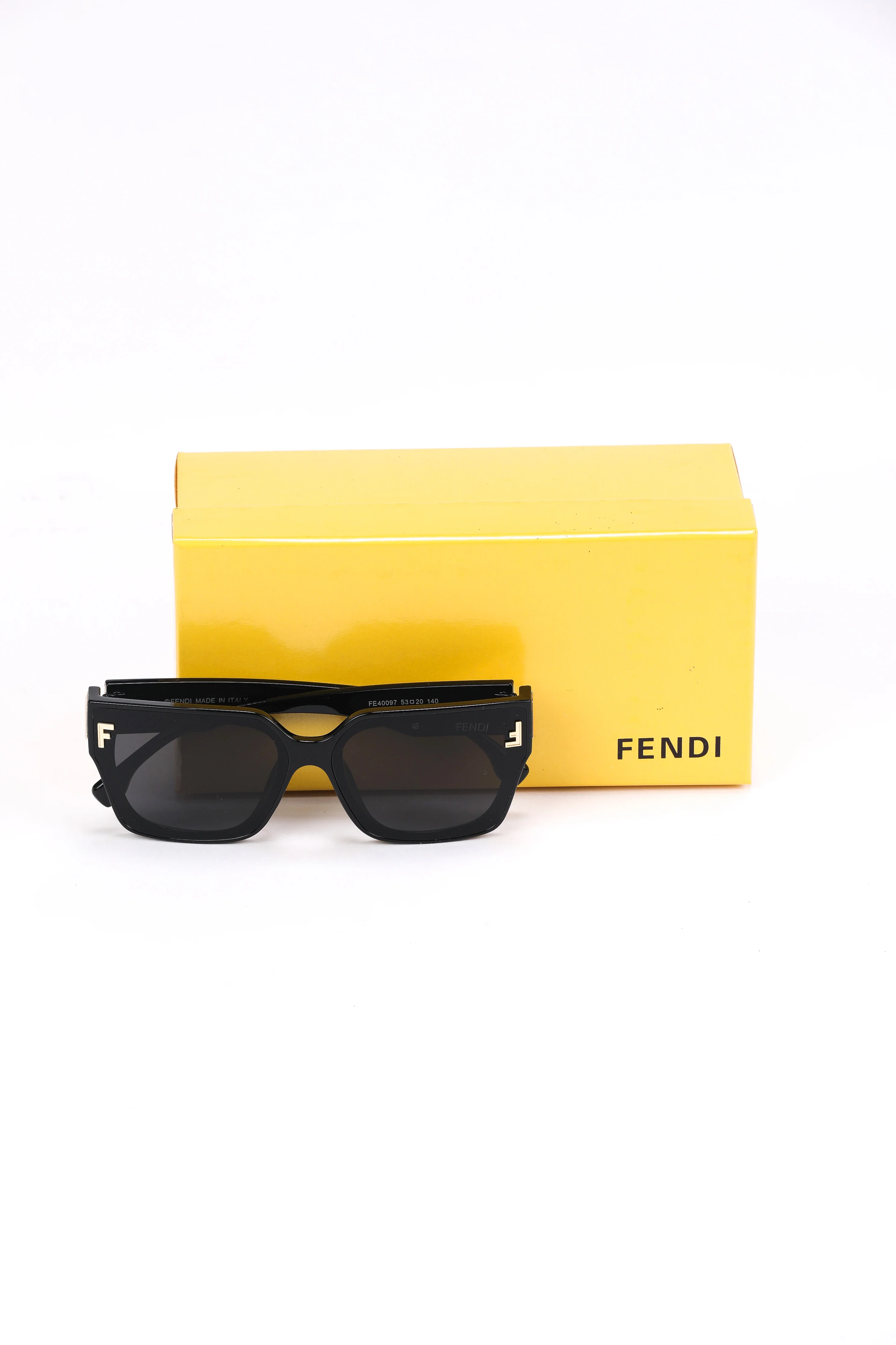 Fendi Black Geometric Sunglasses - Image 2