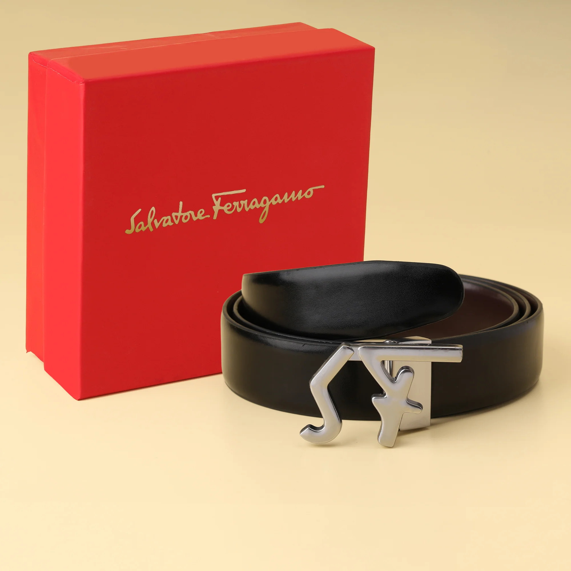 Ferragamo SF Chrome Belt - Image 2