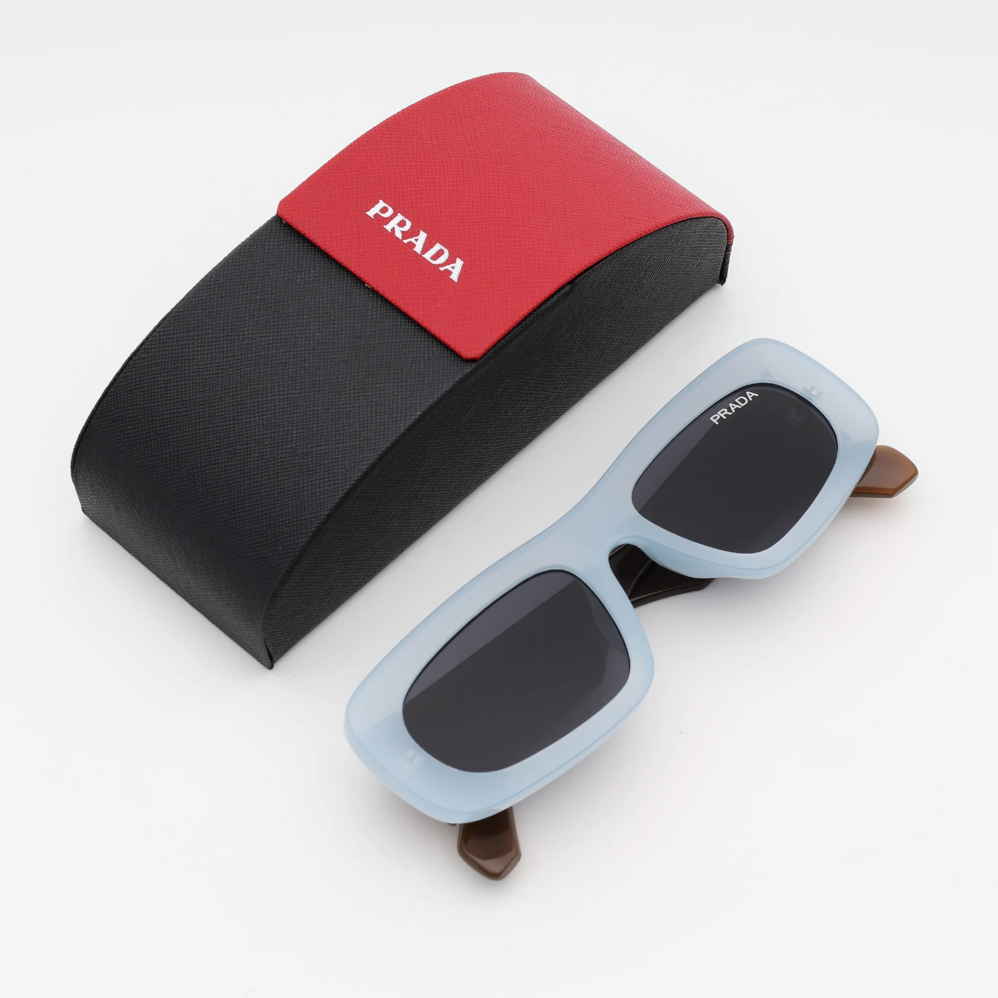 Glacier Blue Rectangle Sunglasses - Image 2