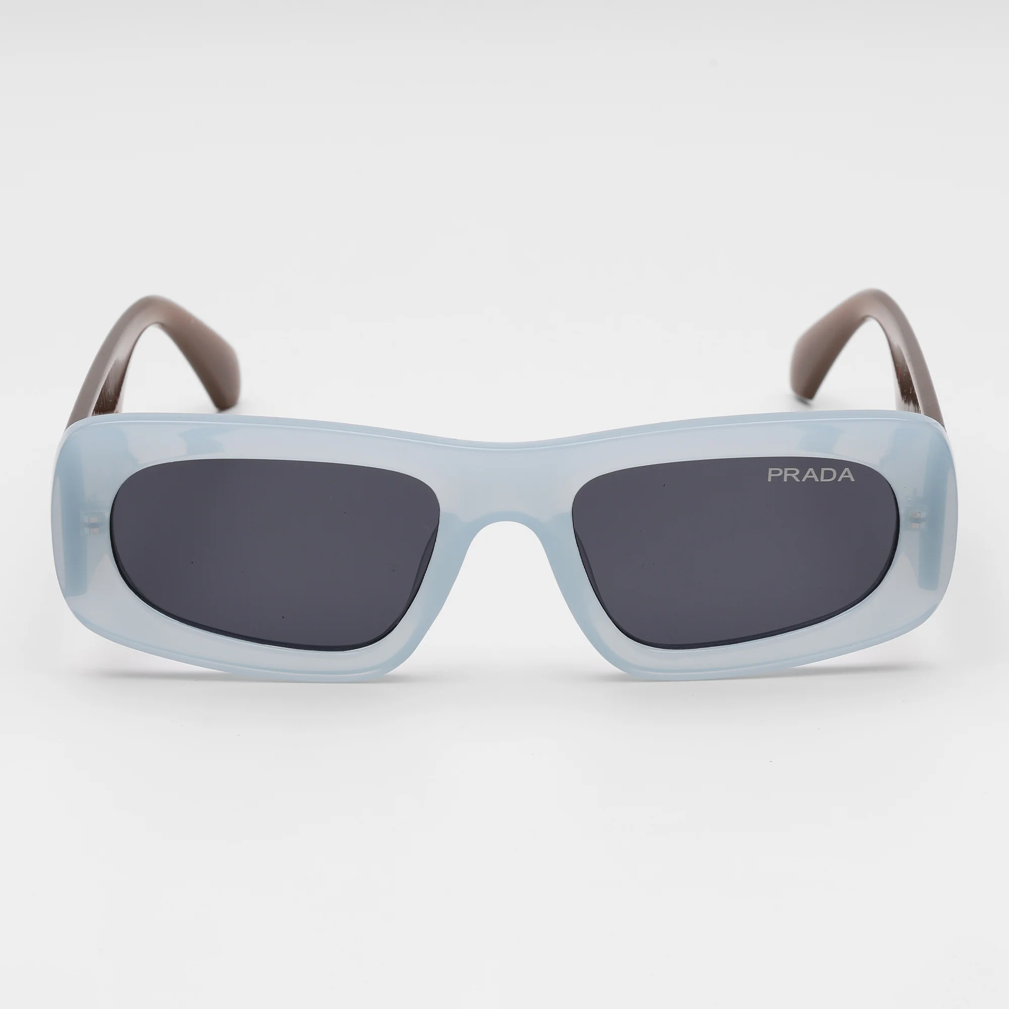 Glacier Blue Rectangle Sunglasses - Image 4