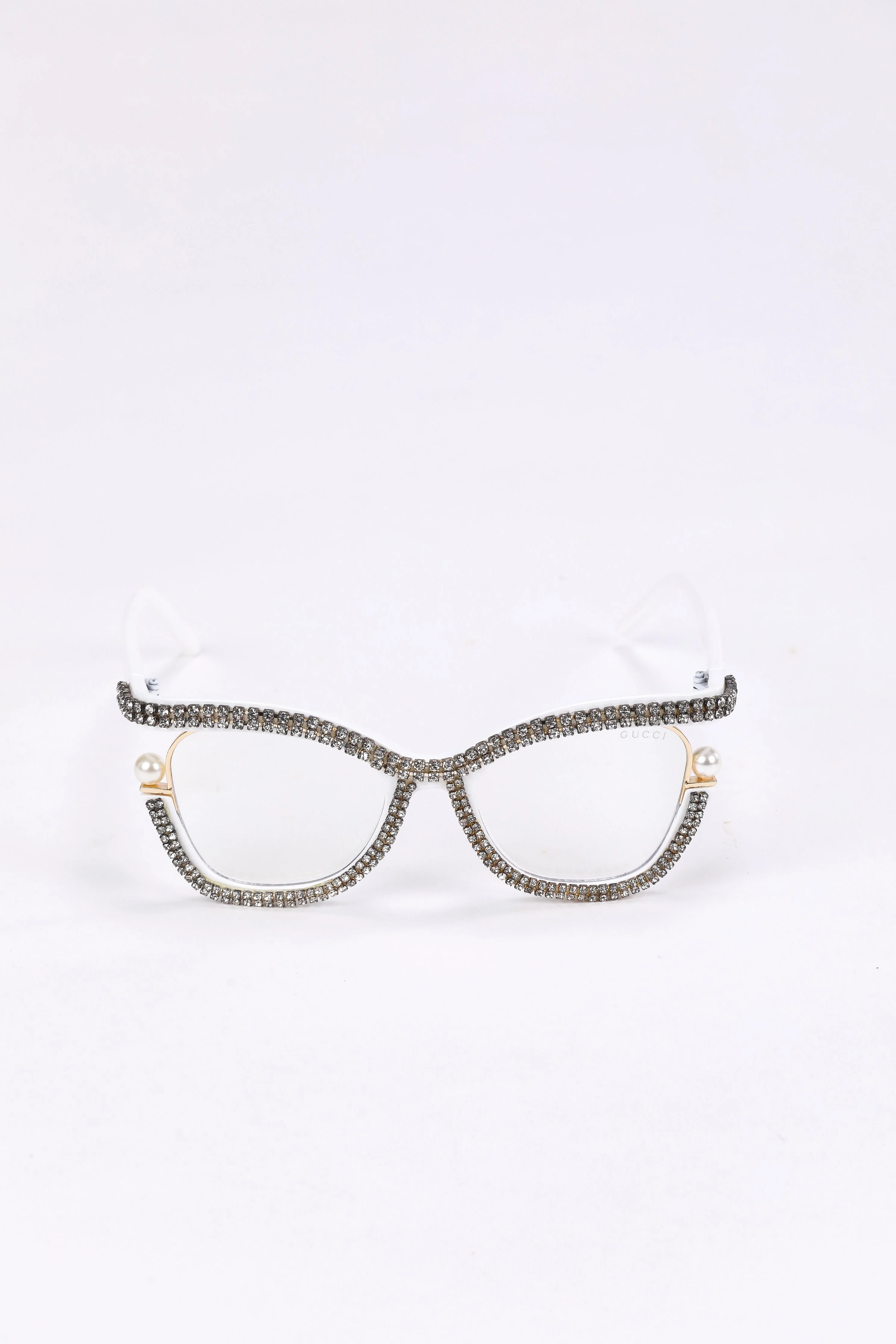 Gucci Crystal Cat-Eye Glasses - Image 3