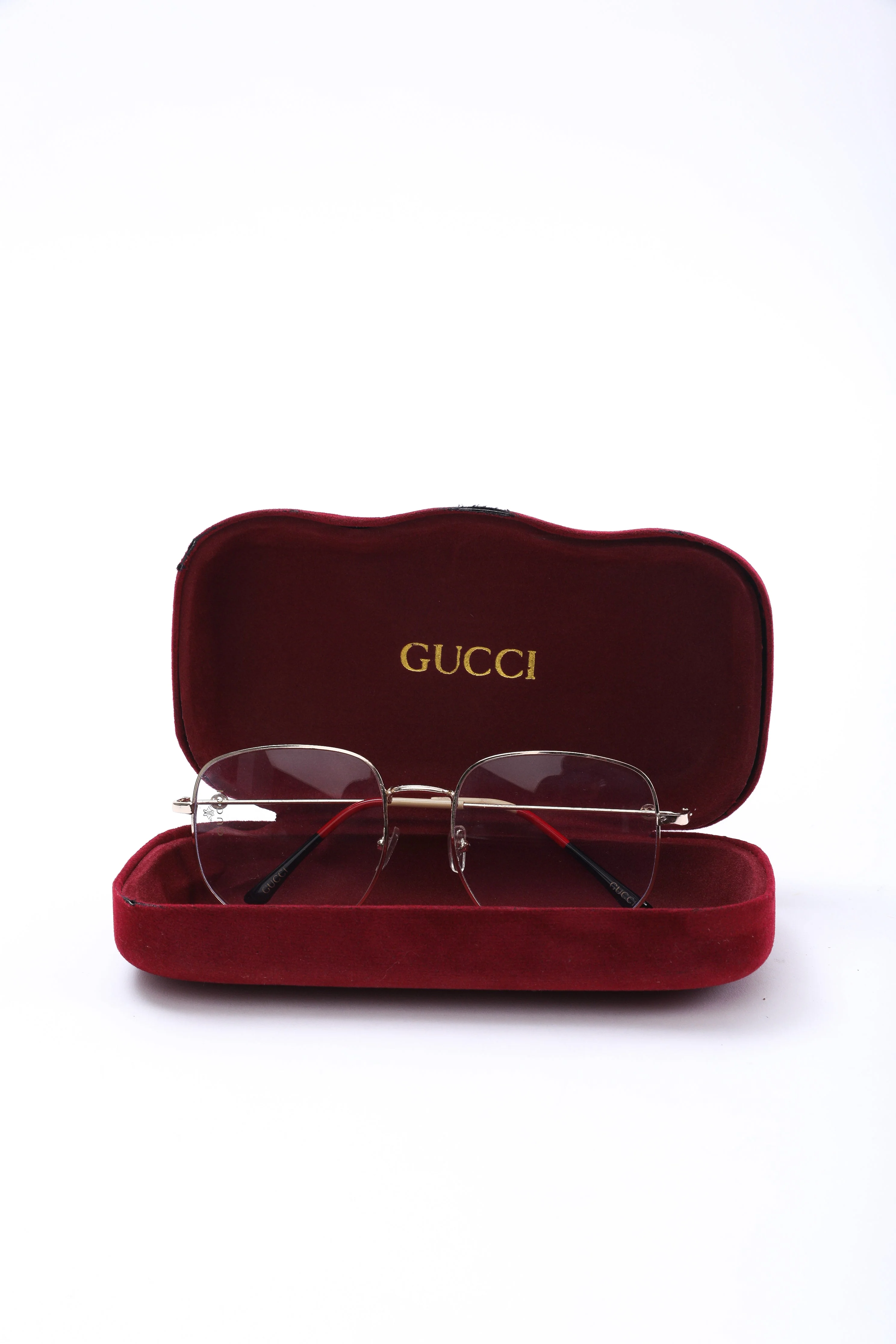Gucci Luxe Gold Aviator Glasses - Image 2