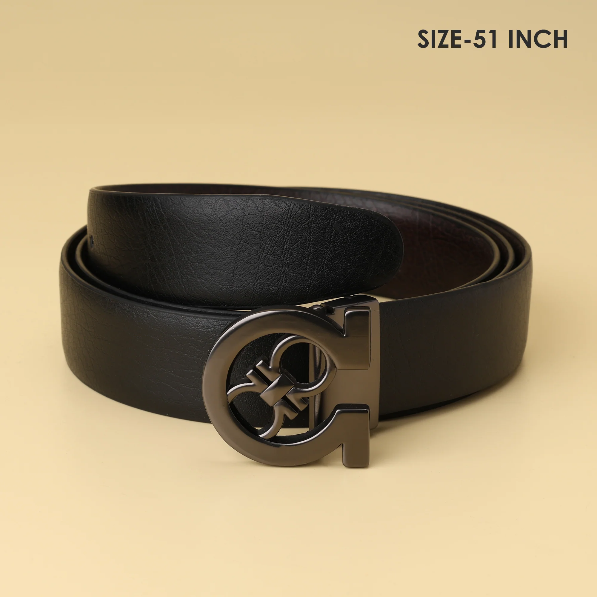 Gunmetal Gancini Buckle Belt - Image 2