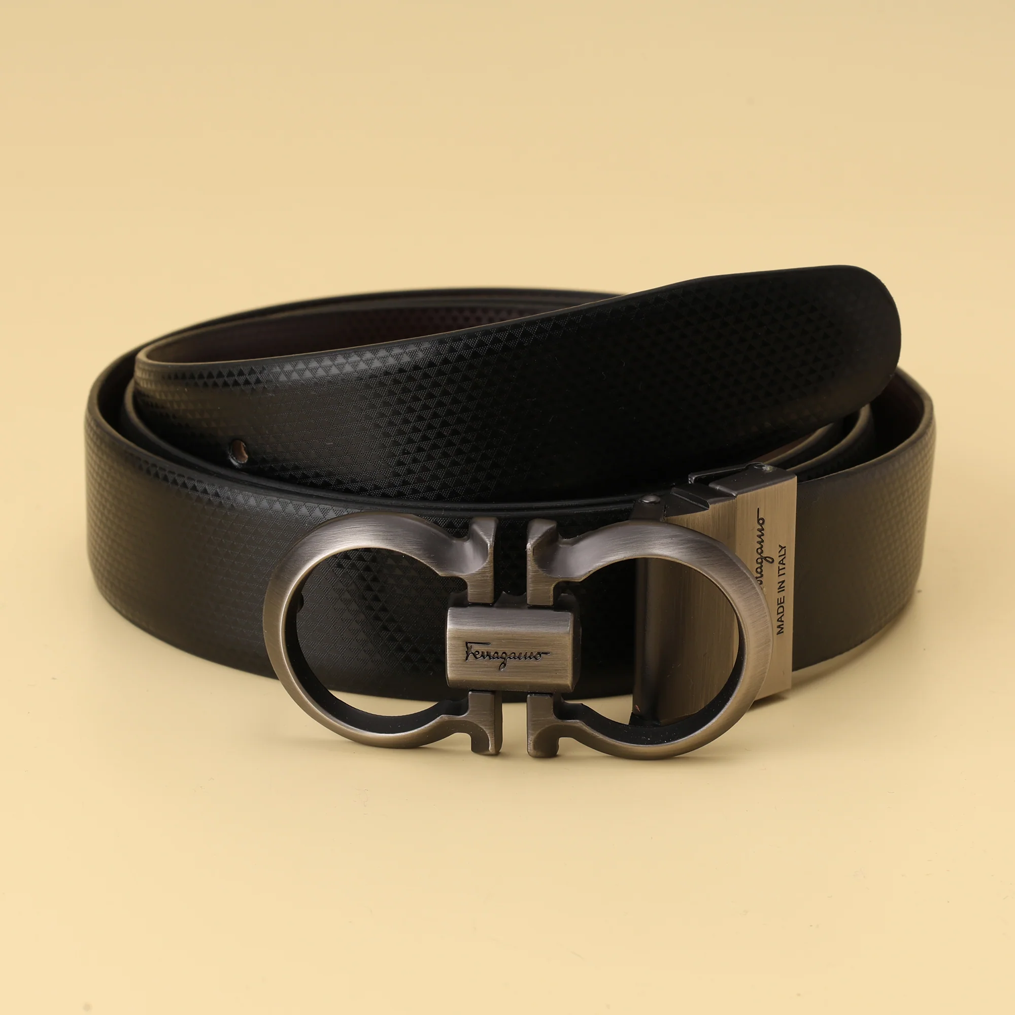 Gunmetal Icon Buckle Belt - Image 2