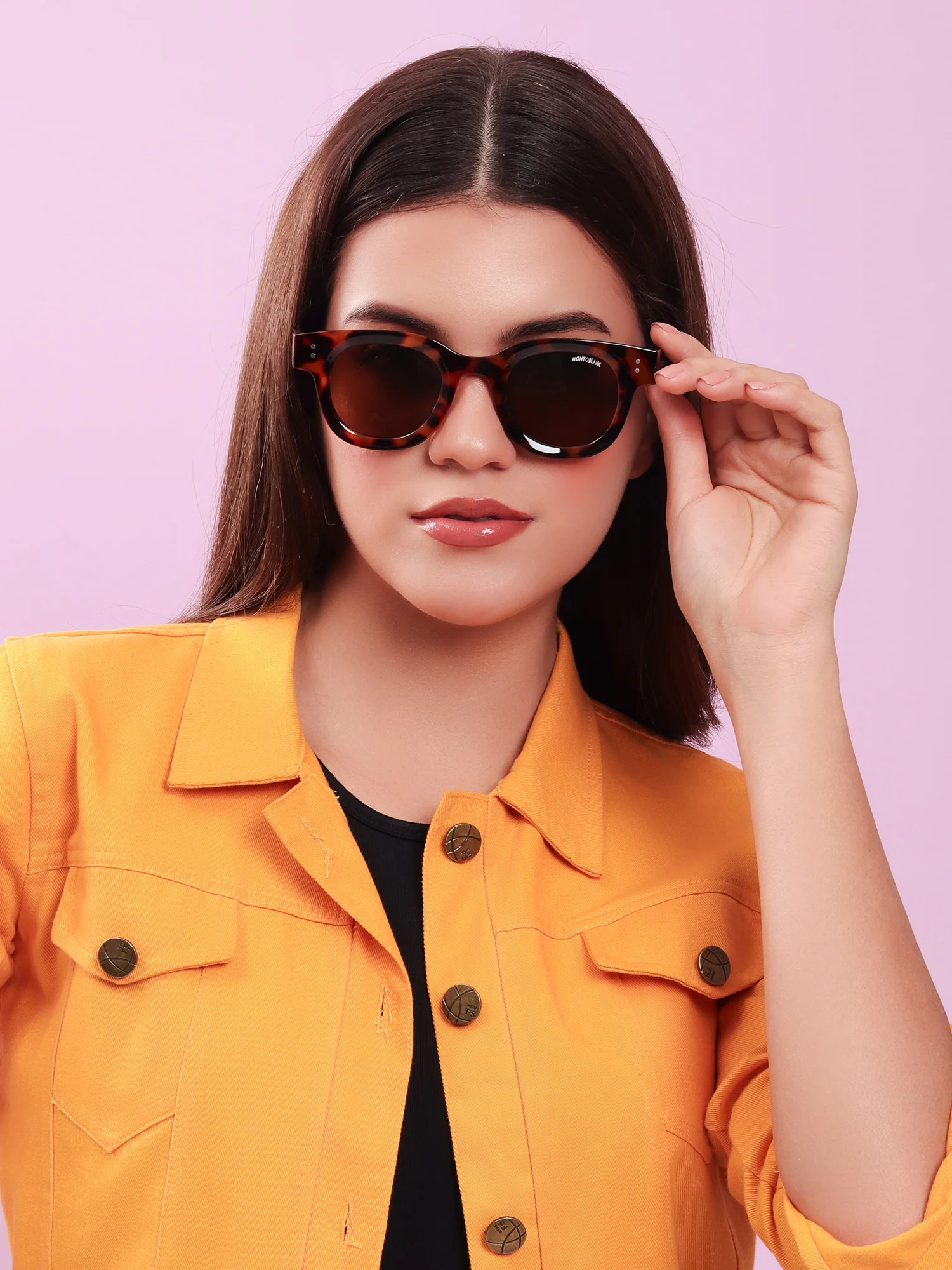 Havana Amber Lens Sunglasses - Image 4