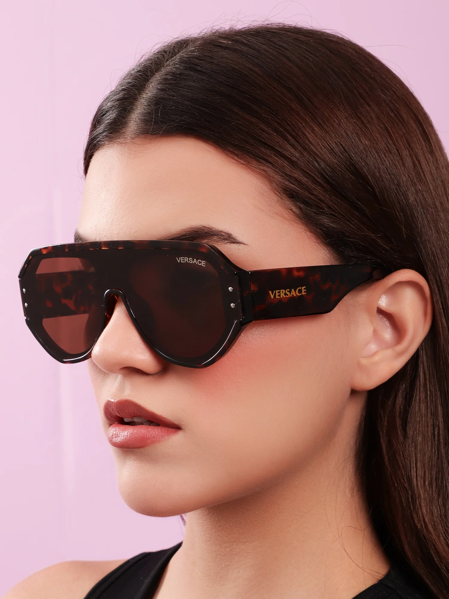 Havana Shield Sunglasses - Image 3