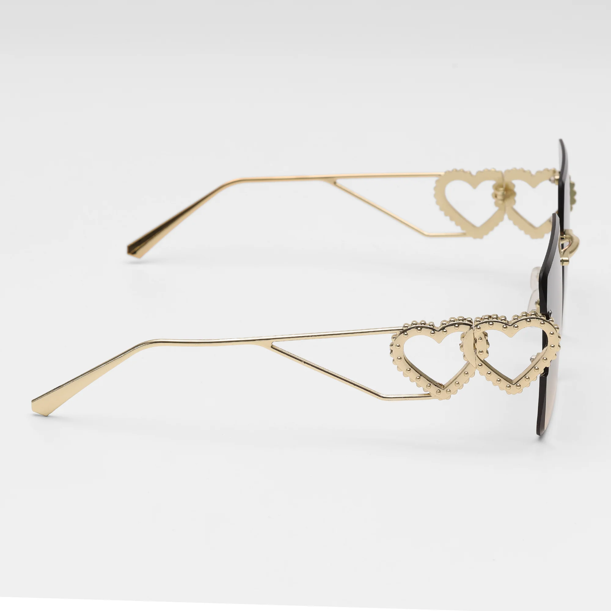 “Heart Luxe” Square Rimless Sunglasses - Image 5