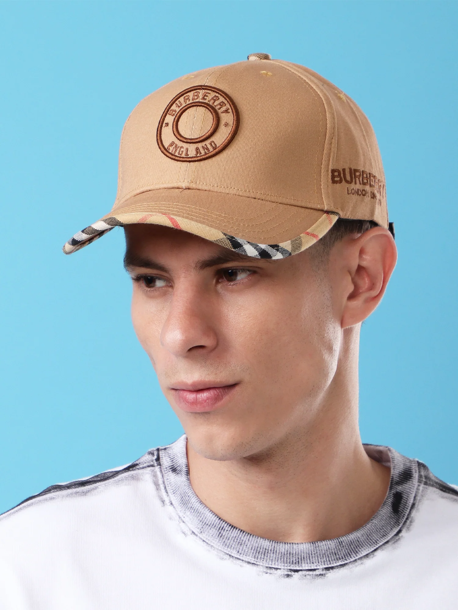 Heritage Check Trim Baseball Cap - Image 2