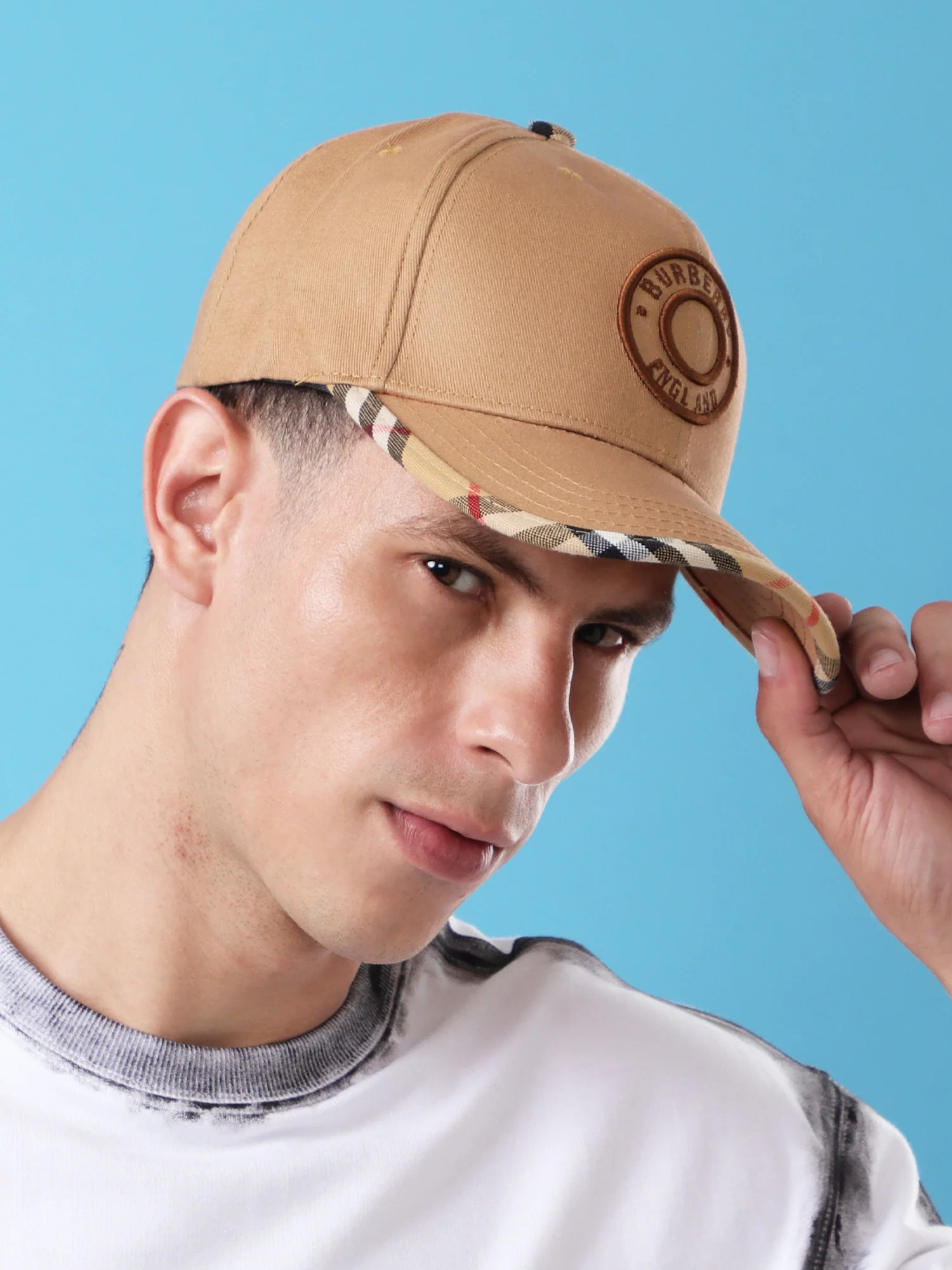 Heritage Check Trim Baseball Cap - Image 3