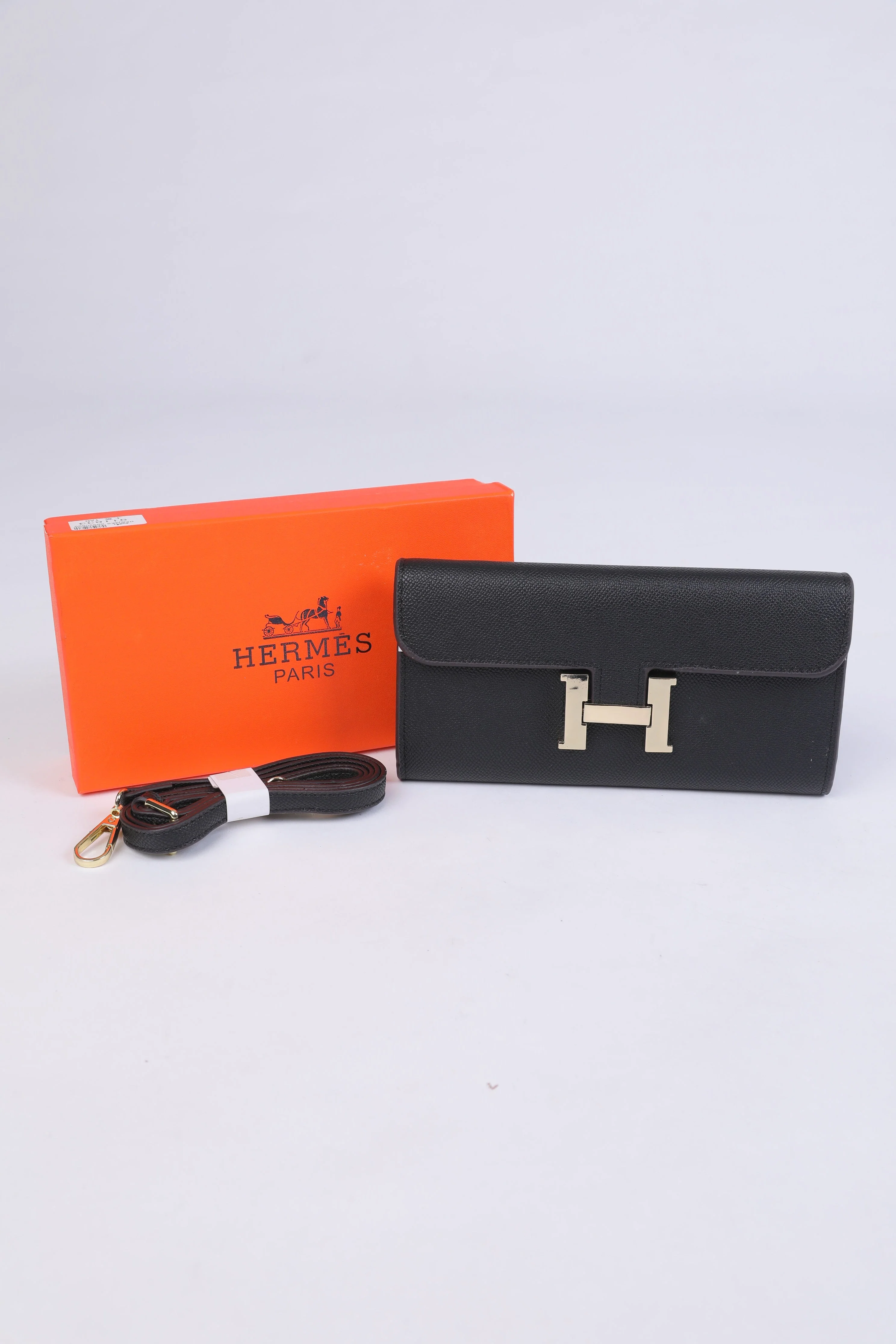 Hermès Constance Long Wallet (Black) - Image 2